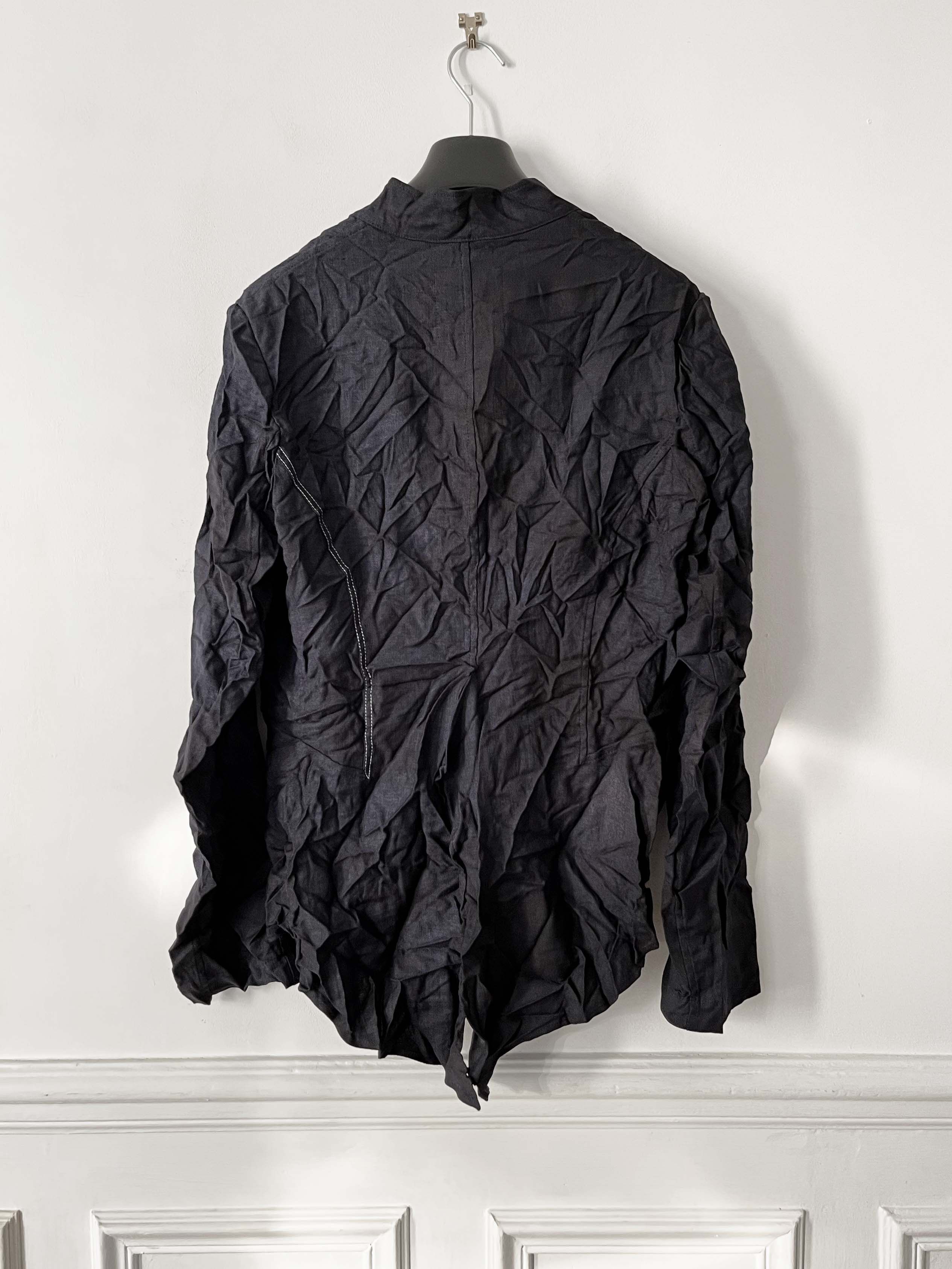 Yohji Yamamoto Yohji "Lazy" Yamamoto wrinkled blazer jacket Size M / US 6-8 / IT 42-44 - 2 Thumbnail