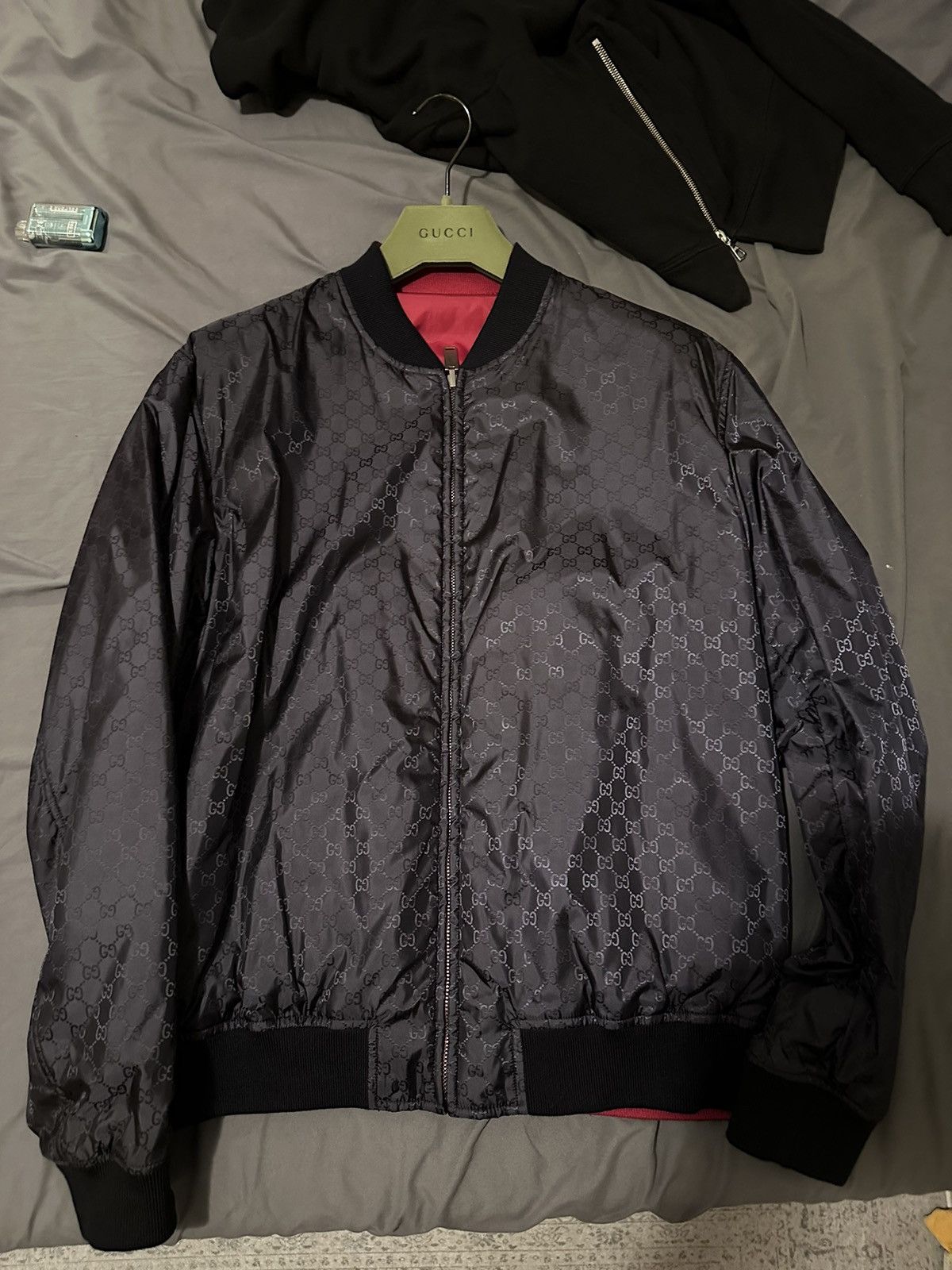 Gucci Gucci REVERSIBLE GG NYLON BOMBER JACKET 50 IT Medium-Large Size US M / EU 48-50 / 2 - 3 Thumbnail