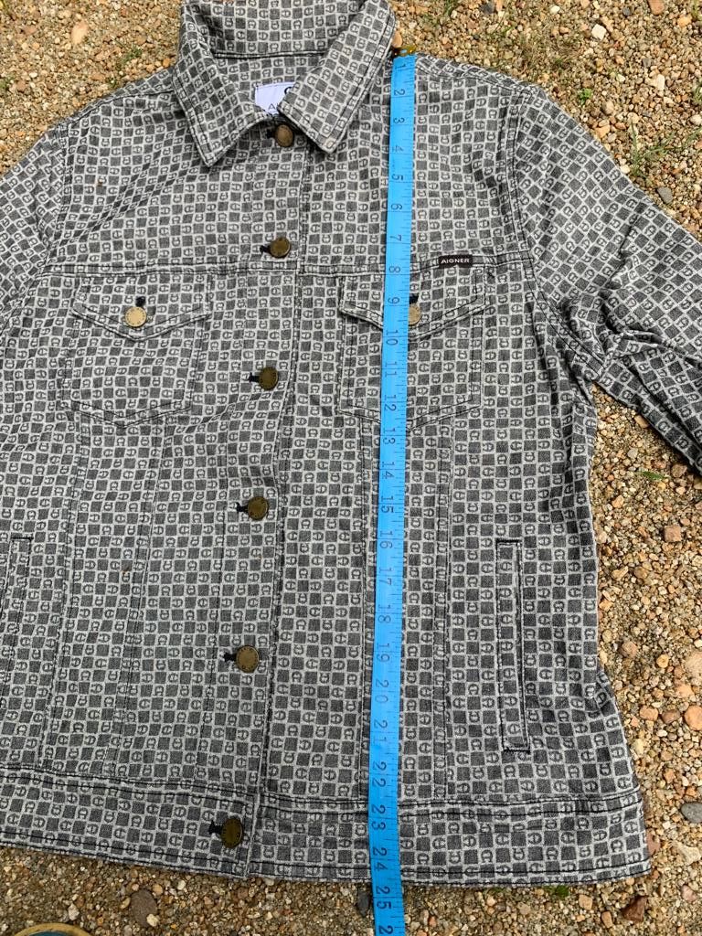 Aigner Aigner Monogram Button Up Jacket Size L / US 10 / IT 46 - 14 Thumbnail