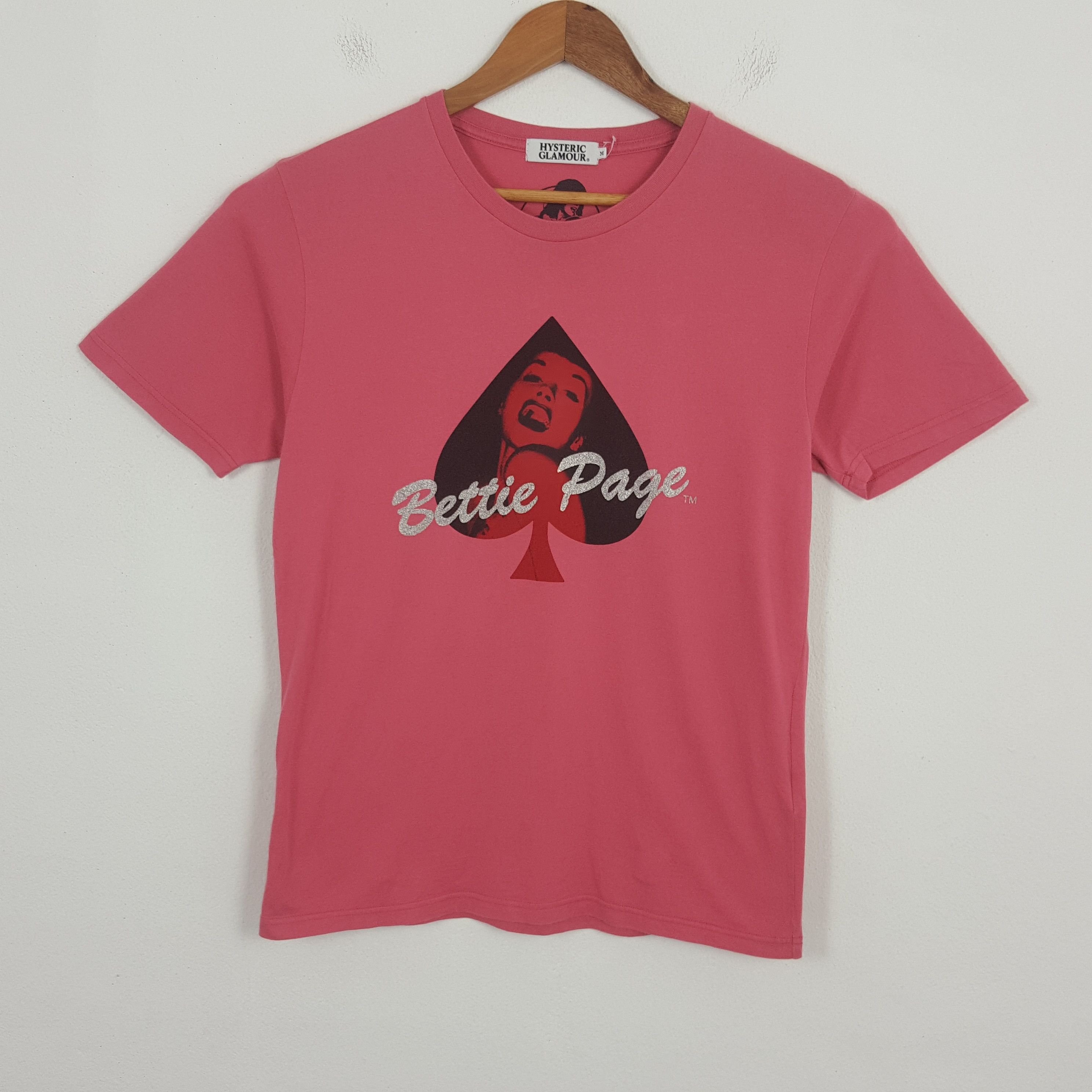 cheap clearance Vintage HYSTERIC GLAMOUR X Bettie Page Sexy Woman´s Tshirt  | naplexexam.com