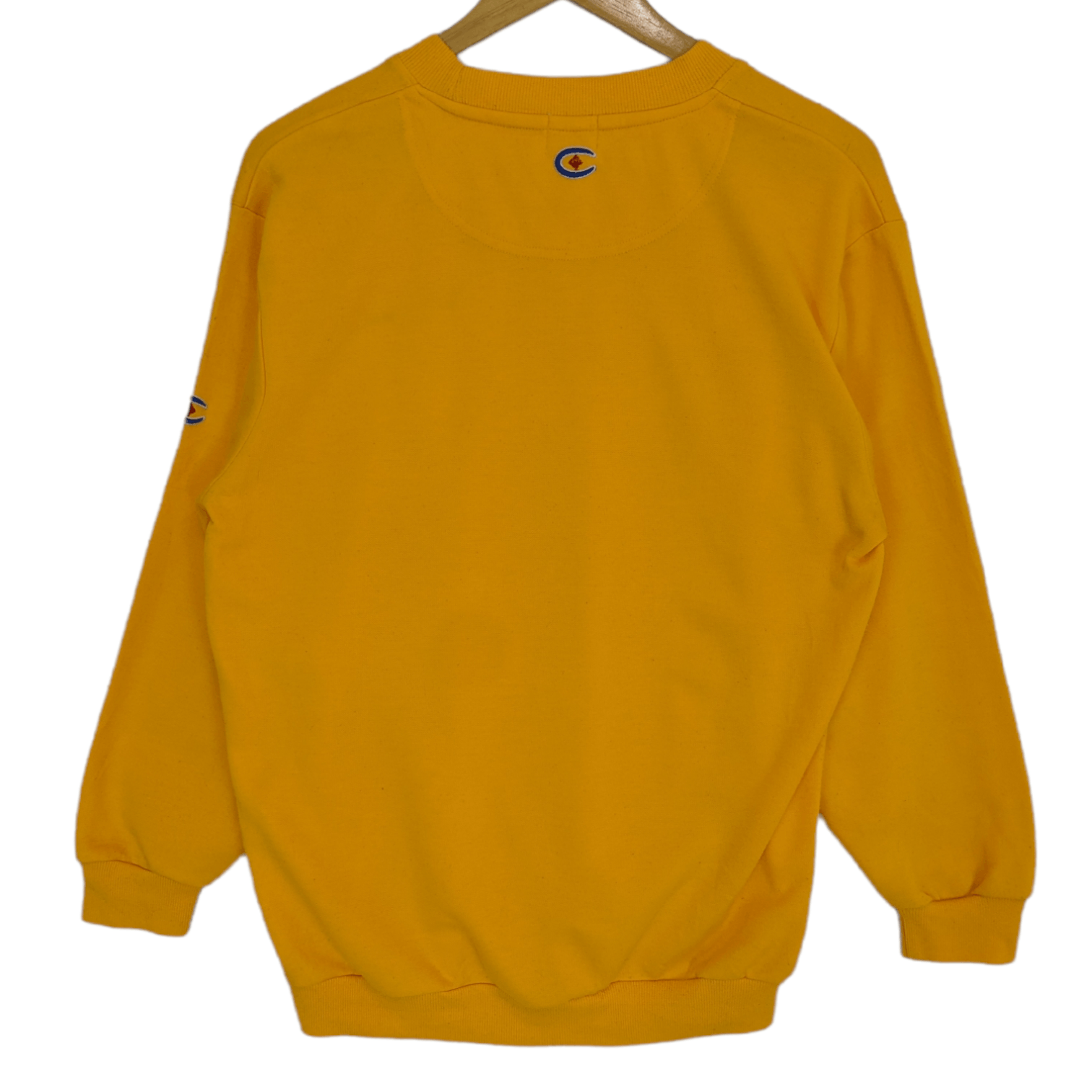 Japanese Brand CHAMPEURO Sportswear Yellow Plain Jumper Sweatshirt Size US M / EU 48-50 / 2 - 8 Thumbnail