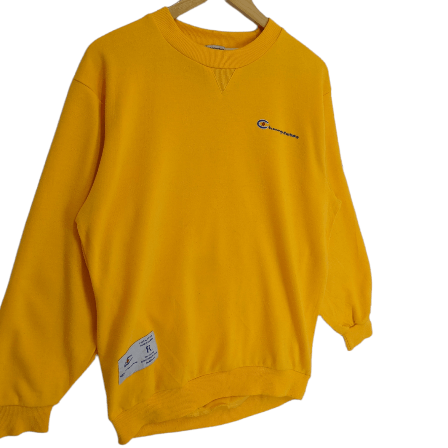 Japanese Brand CHAMPEURO Sportswear Yellow Plain Jumper Sweatshirt Size US M / EU 48-50 / 2 - 3 Thumbnail