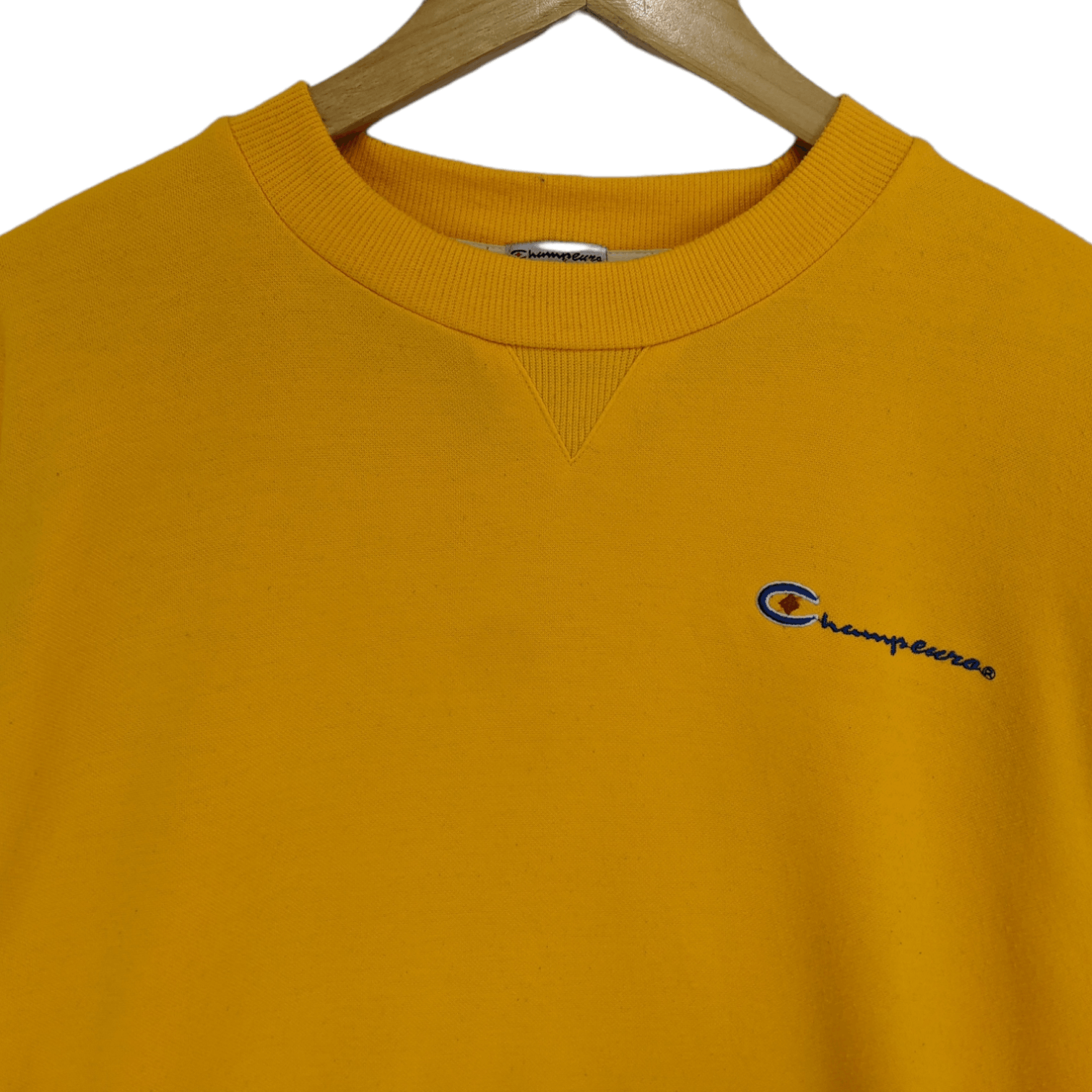 Japanese Brand CHAMPEURO Sportswear Yellow Plain Jumper Sweatshirt Size US M / EU 48-50 / 2 - 4 Thumbnail