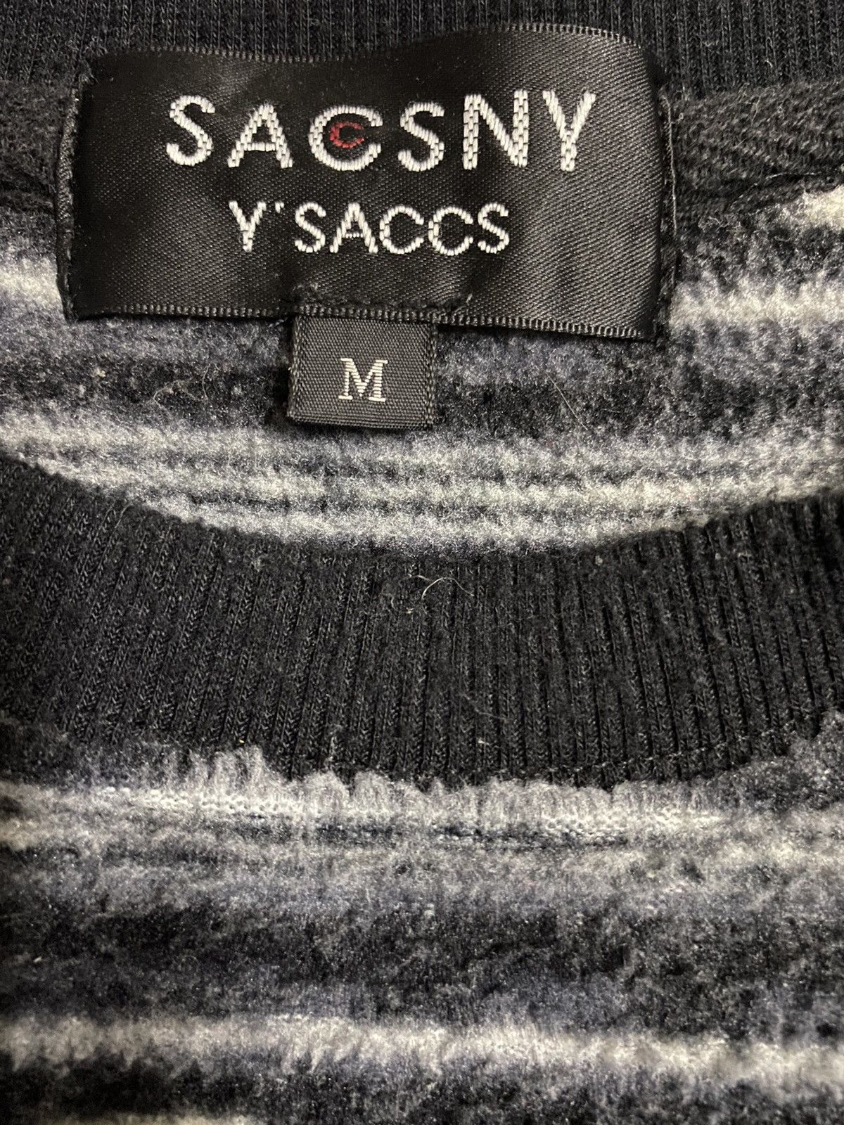 Japanese Brand Yohji Yamamoto Sacsny Ysaccs Fleece Sweater Size US M / EU 48-50 / 2 - 6 Thumbnail