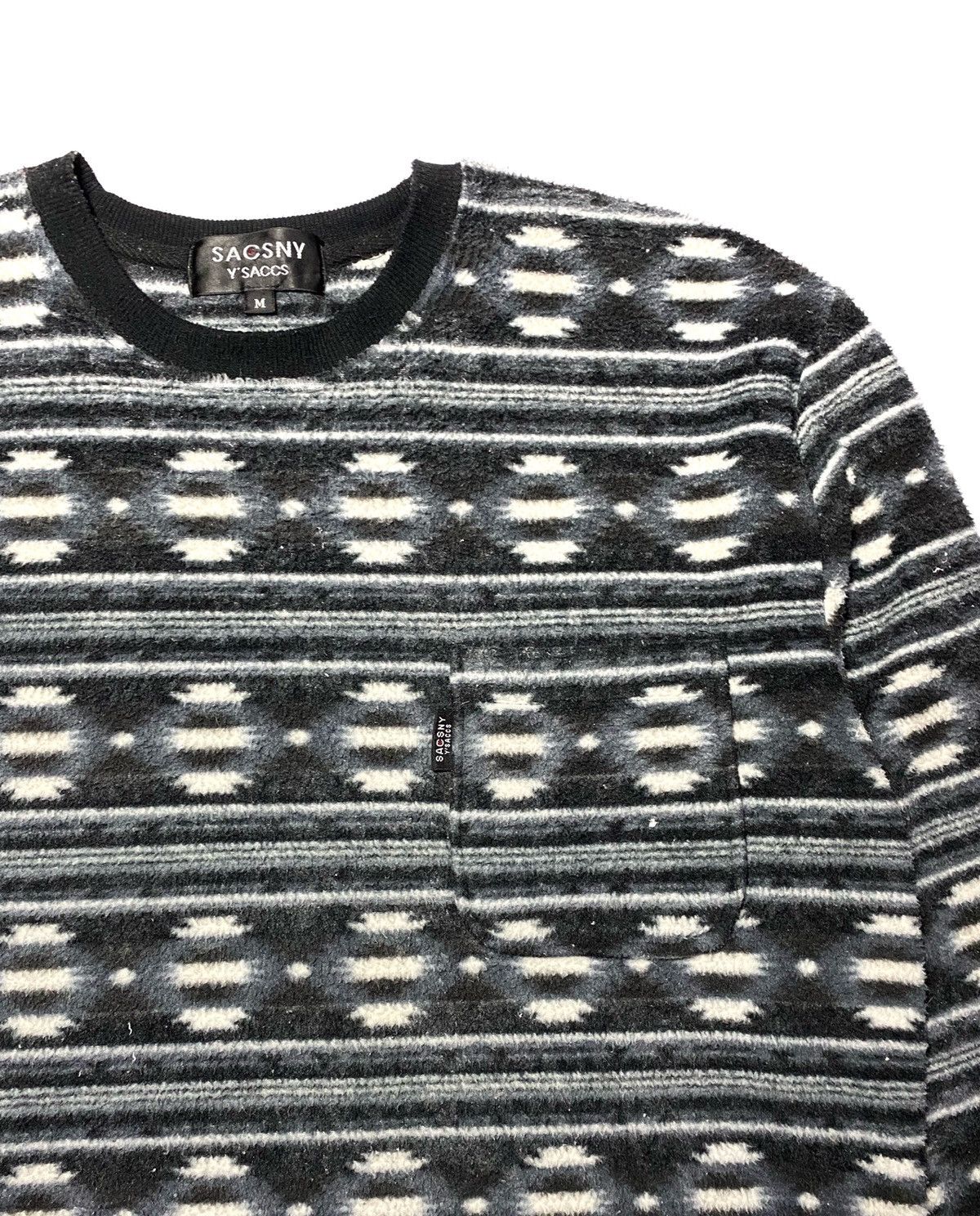 Japanese Brand Yohji Yamamoto Sacsny Ysaccs Fleece Sweater Size US M / EU 48-50 / 2 - 5 Thumbnail