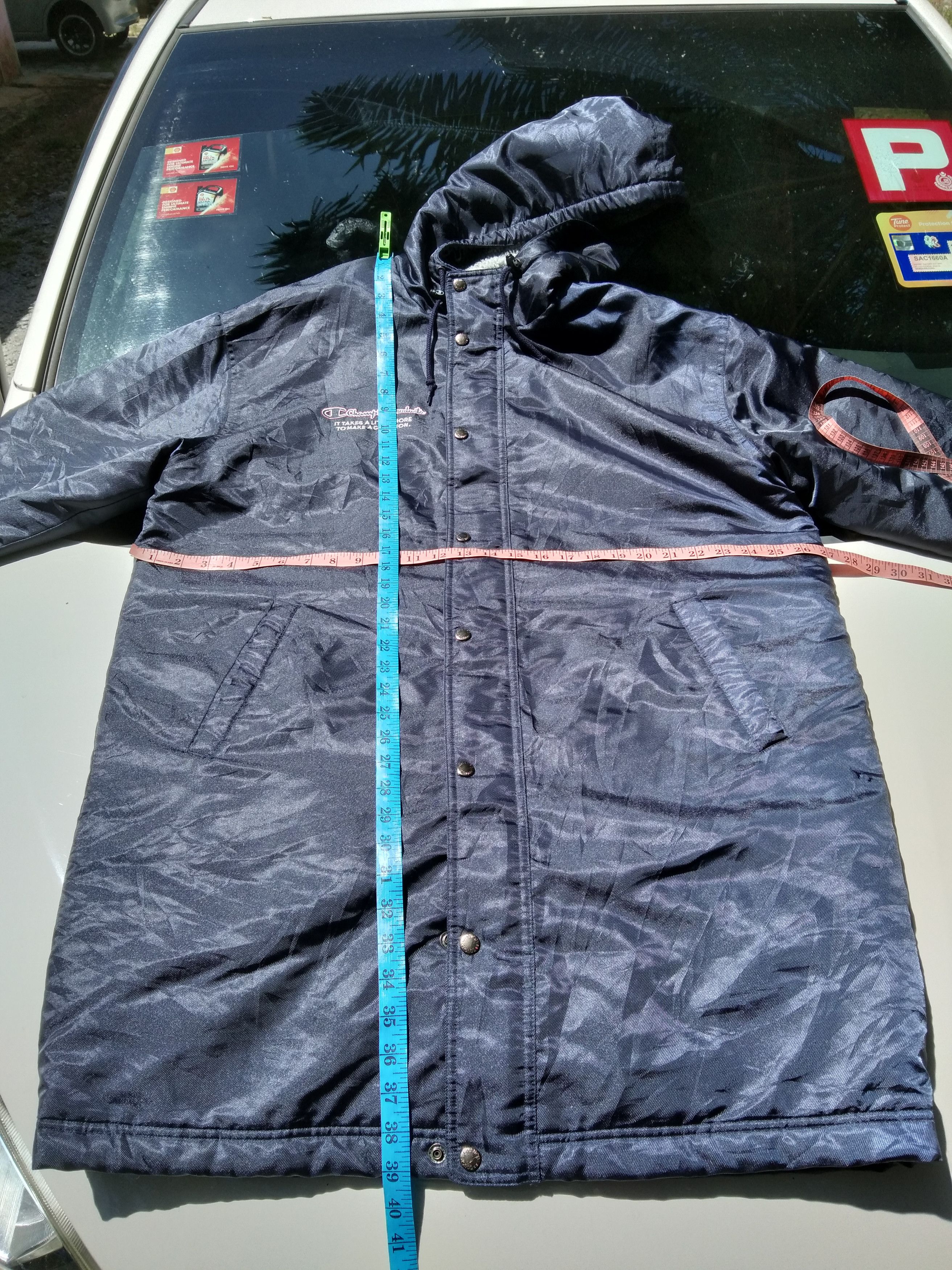 Champion × Sports Specialties × Vintage CHAMPION HOODIE SHERPA PARKA LONG JACKET BIG LOGO Size US L / EU 52-54 / 3 - 11 Thumbnail