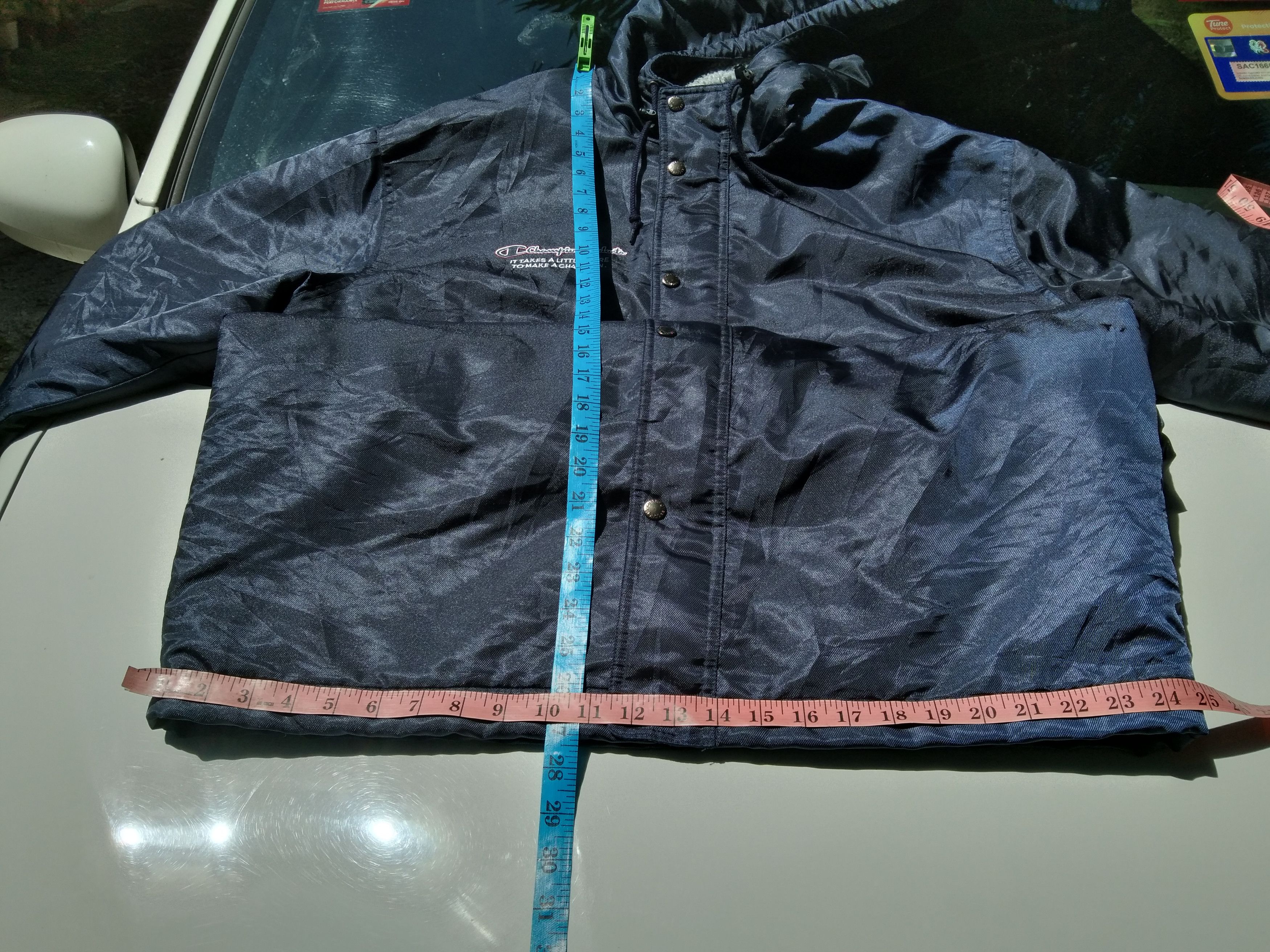Champion × Sports Specialties × Vintage CHAMPION HOODIE SHERPA PARKA LONG JACKET BIG LOGO Size US L / EU 52-54 / 3 - 10 Thumbnail