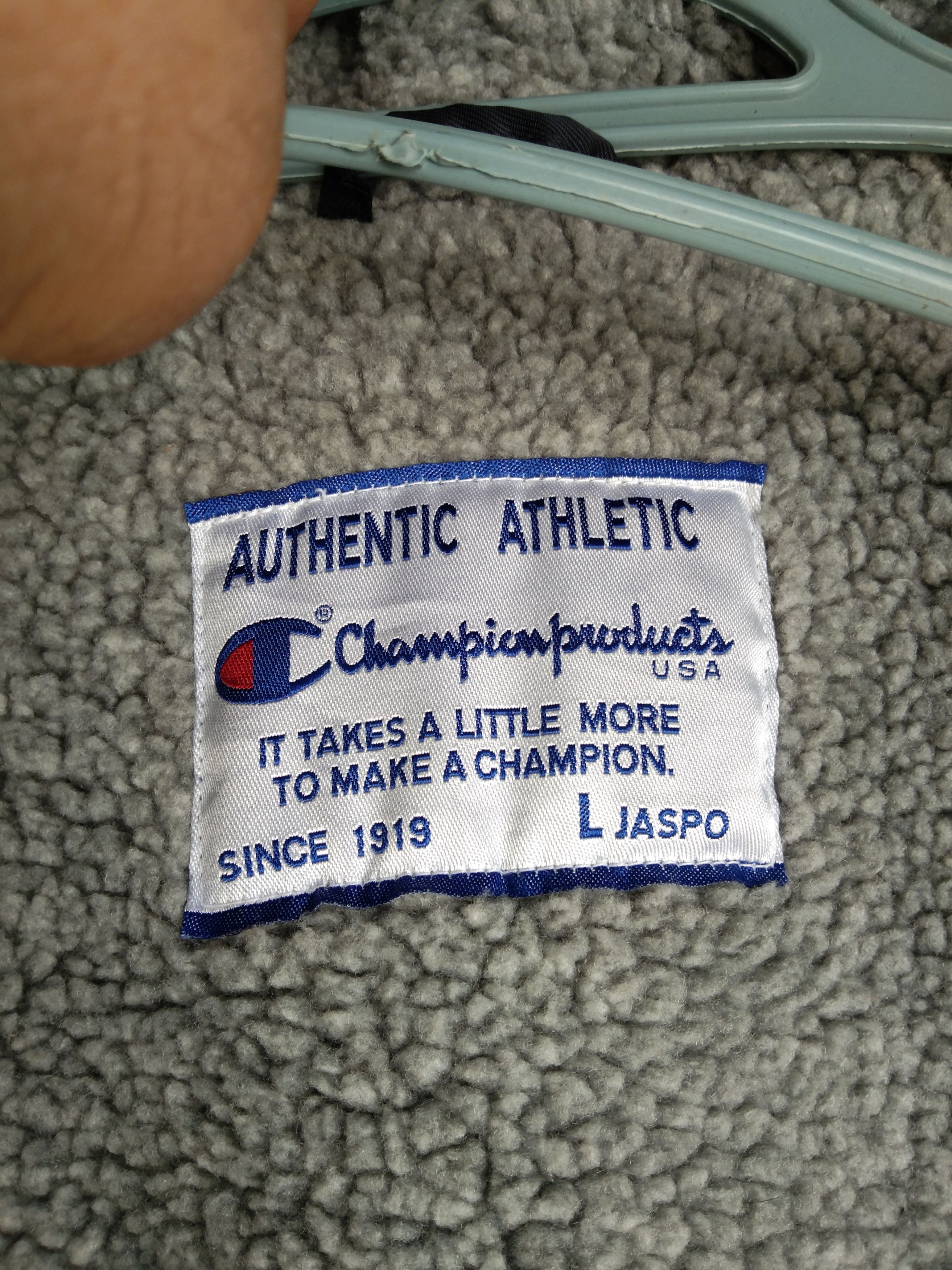 Champion × Sports Specialties × Vintage CHAMPION HOODIE SHERPA PARKA LONG JACKET BIG LOGO Size US L / EU 52-54 / 3 - 7 Thumbnail