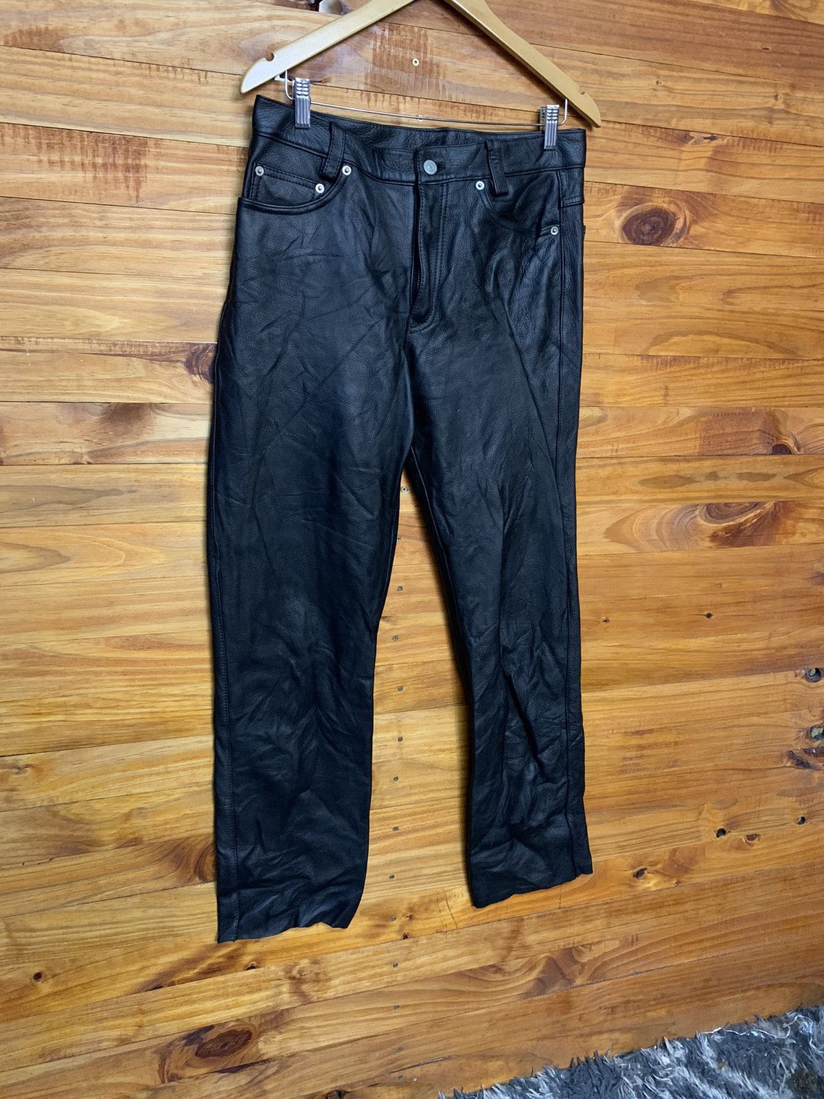 Leather Vintage Bikers Leather Pants Size US 30 / EU 46 - 2 Thumbnail