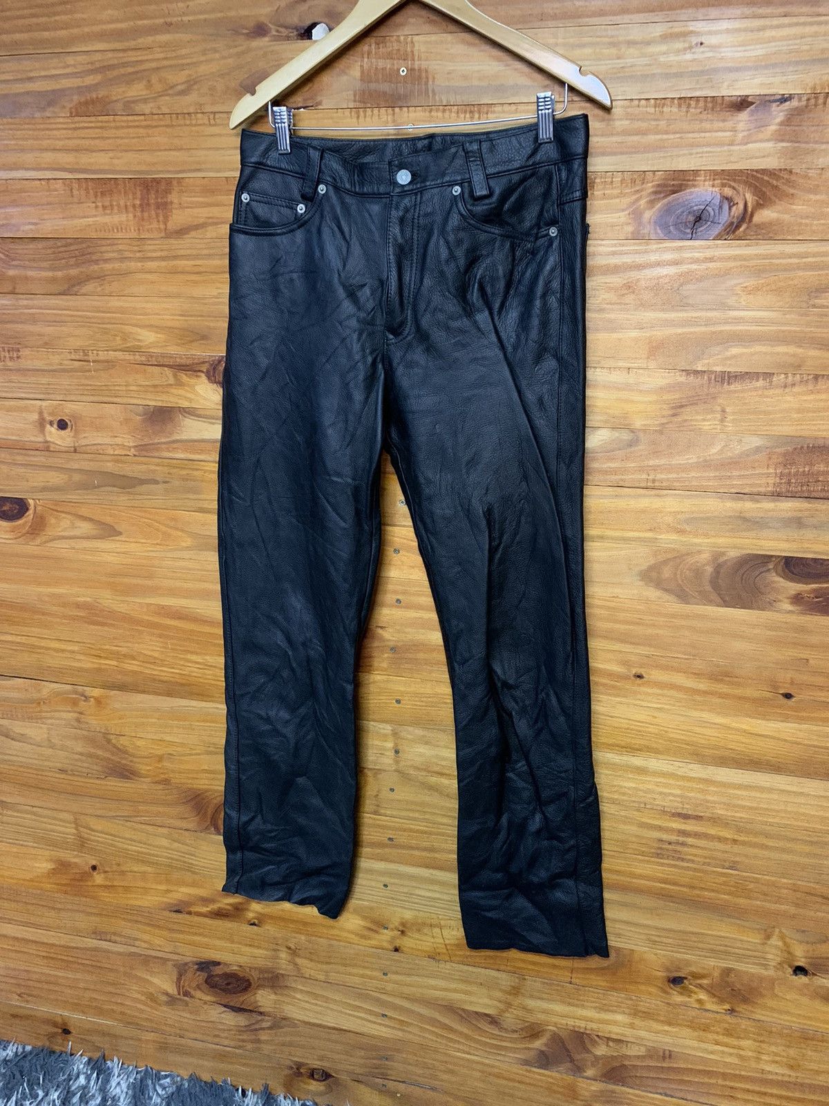 Leather Vintage Bikers Leather Pants Size US 30 / EU 46 - 3 Thumbnail