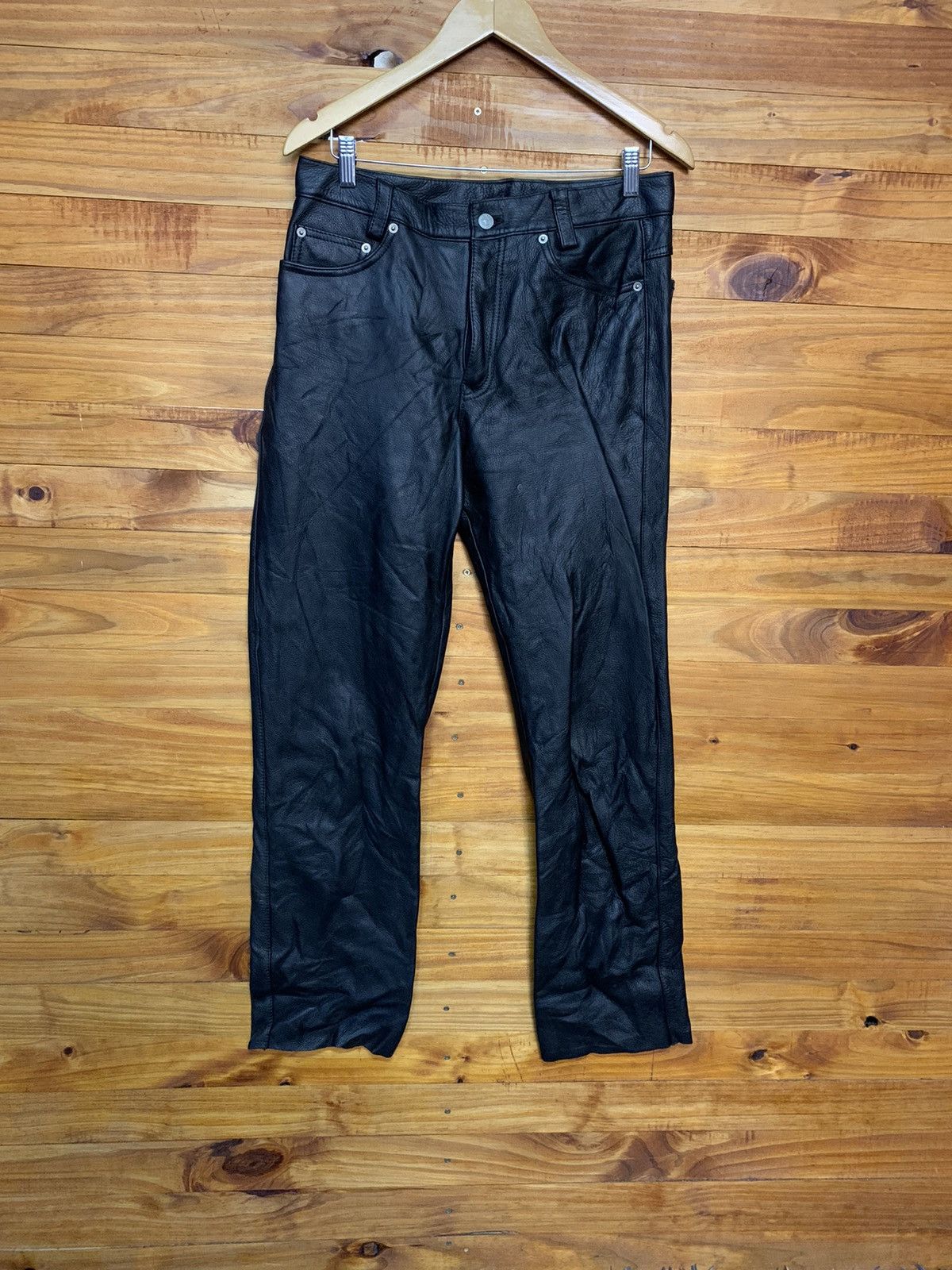 Leather Vintage Bikers Leather Pants Size US 30 / EU 46 - 1 Thumbnail