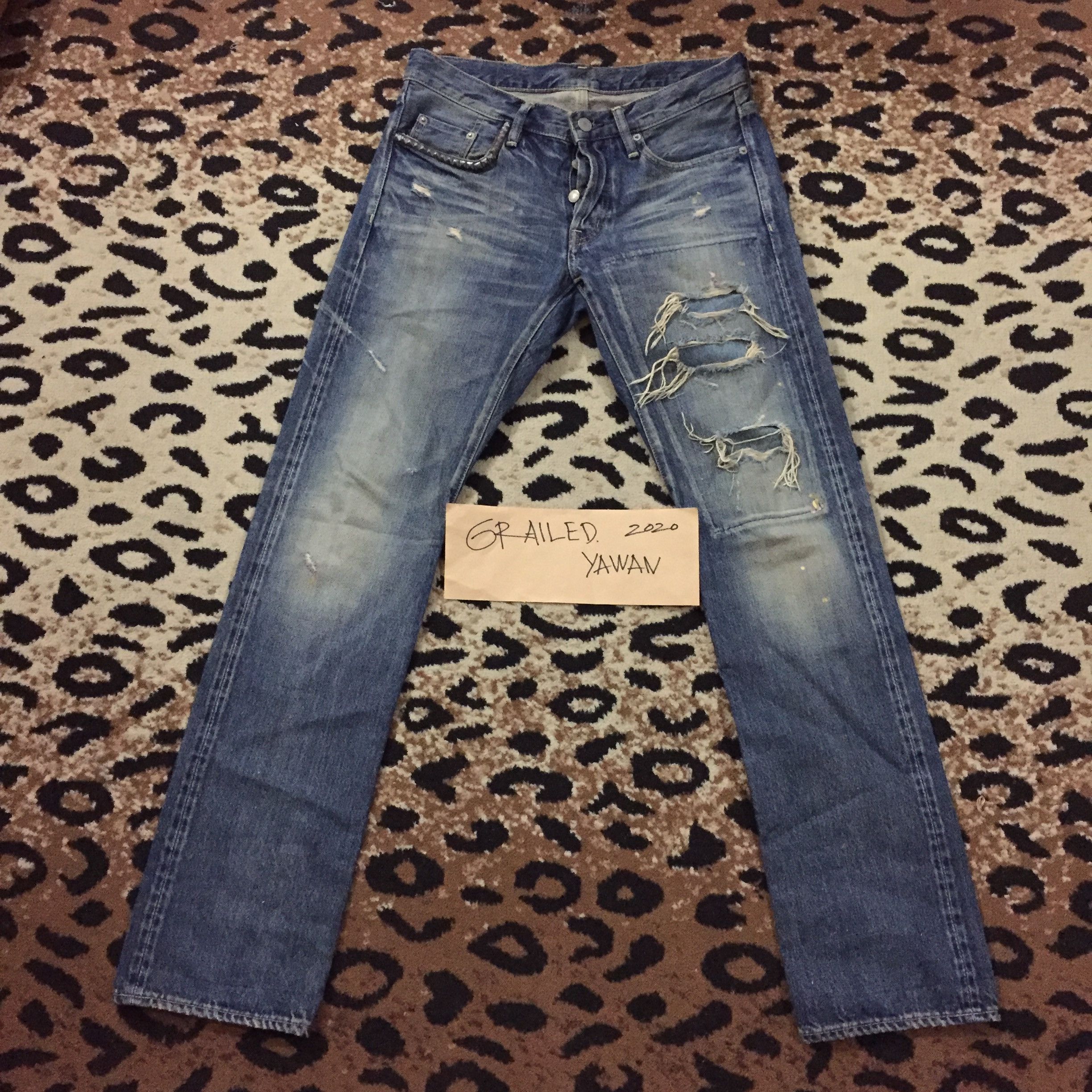 Hysteric Glamour Hysteric Glamour Distressed Selvedge Jeans Size US 30 / EU 46 - 1 Thumbnail