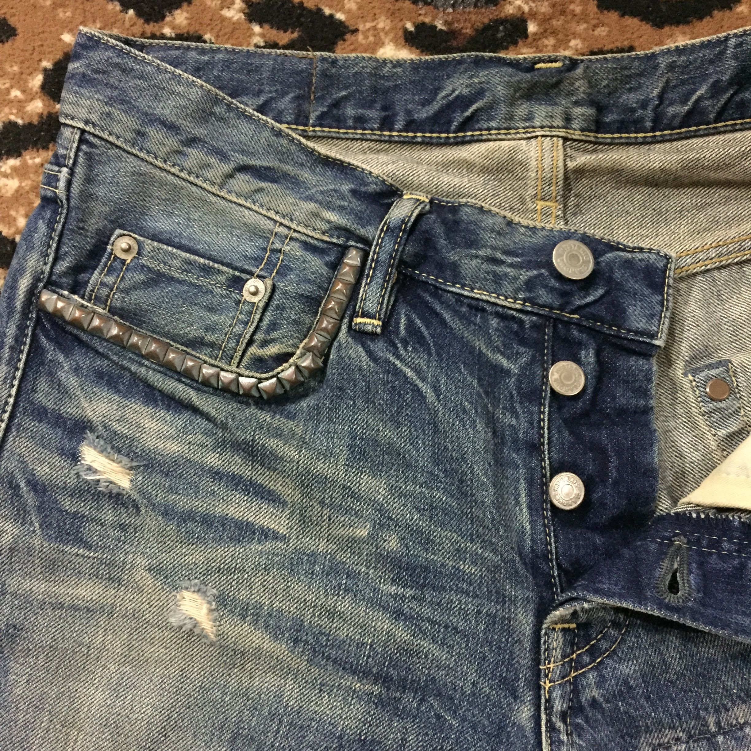 Hysteric Glamour Hysteric Glamour Distressed Selvedge Jeans Size US 30 / EU 46 - 4 Thumbnail