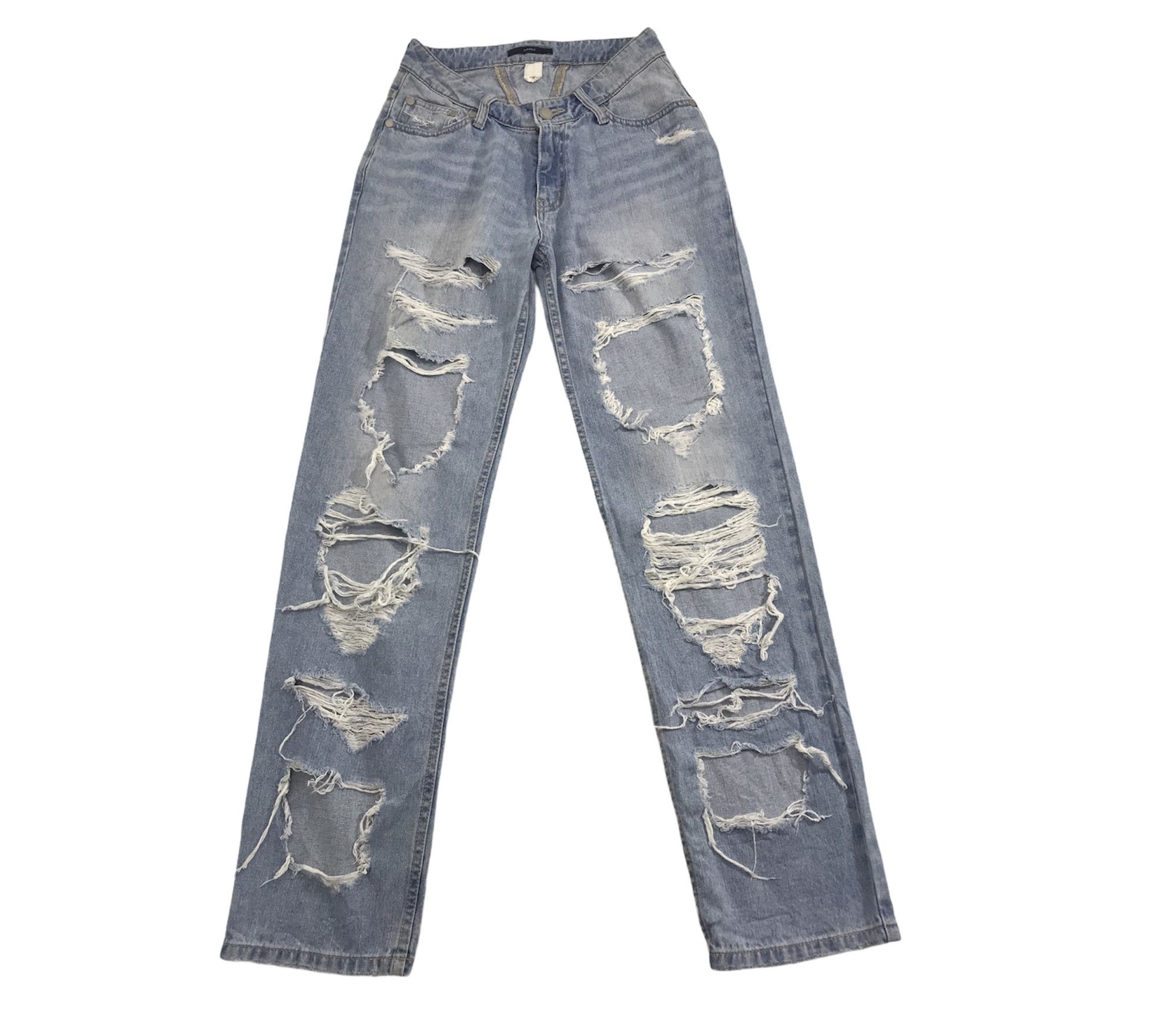 image of Emoda Distressed Pants Jeans in Blue, Men's (Size 26)