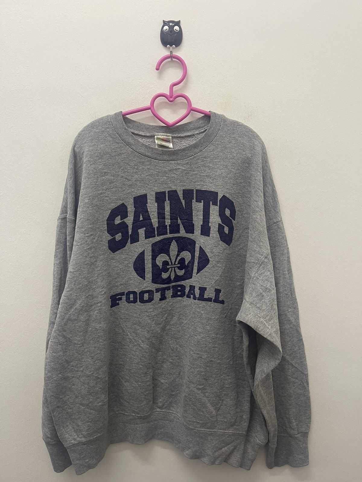 NFL Rare Vintage SAINTS FOOTBALL Spell Out Big Logo Size US XL / EU 56 / 4 - 1 Thumbnail