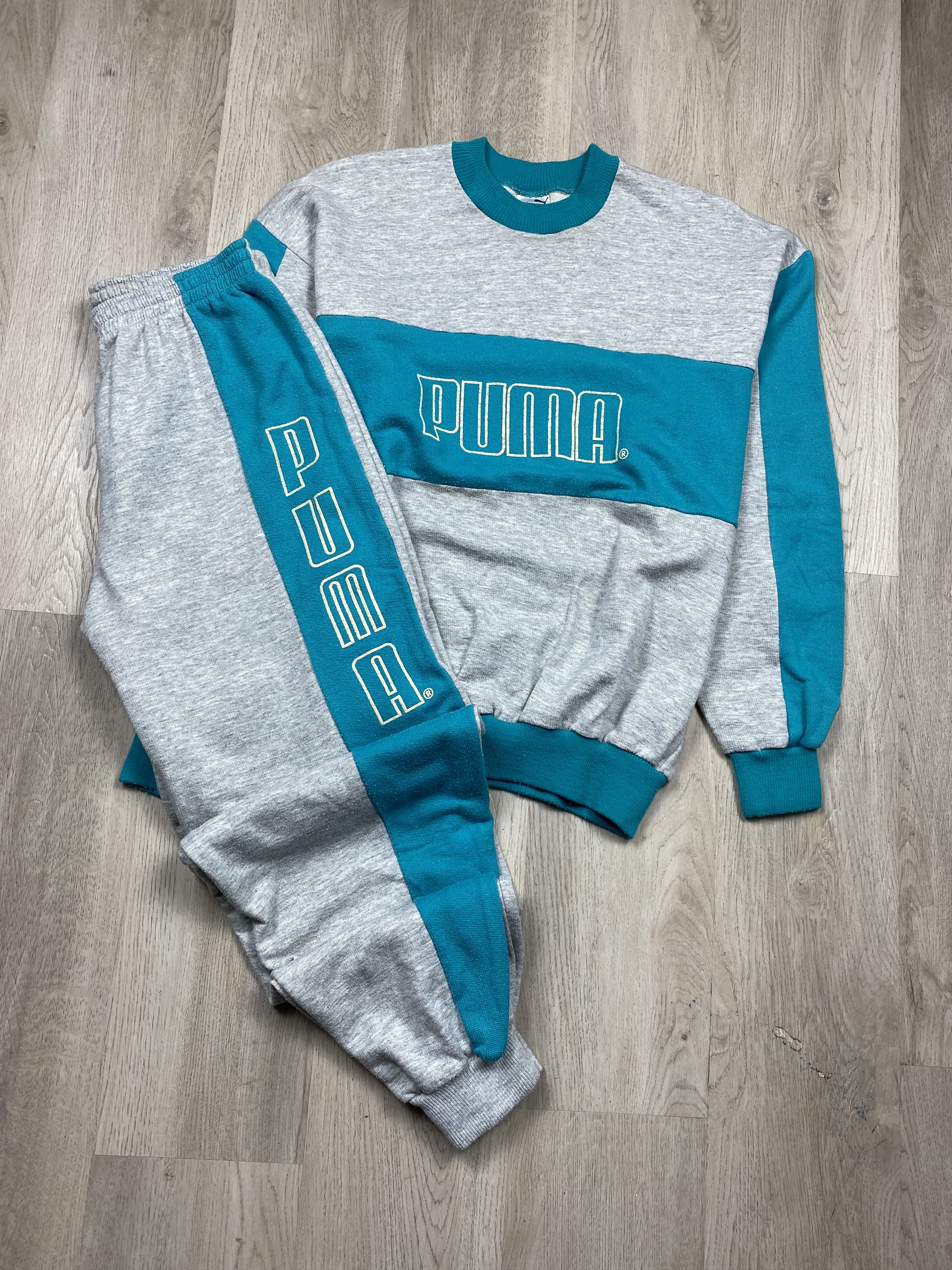 Puma Puma 90s Vintage Mens Track Suit Sweatshirt + Pants Size US 34 / EU 50 - 1 Thumbnail