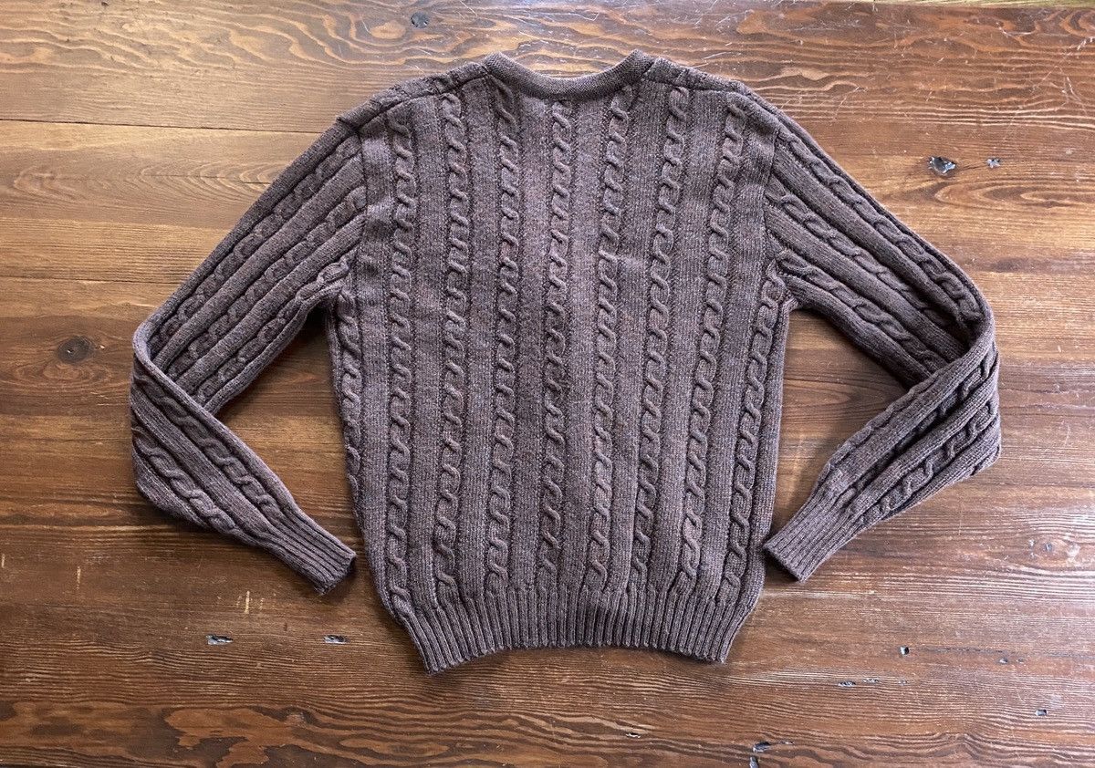 Jantzen Vintage 70’s Country Squire Cable Knit Wool Cardigan Sweater Size US L / EU 52-54 / 3 - 9 Thumbnail