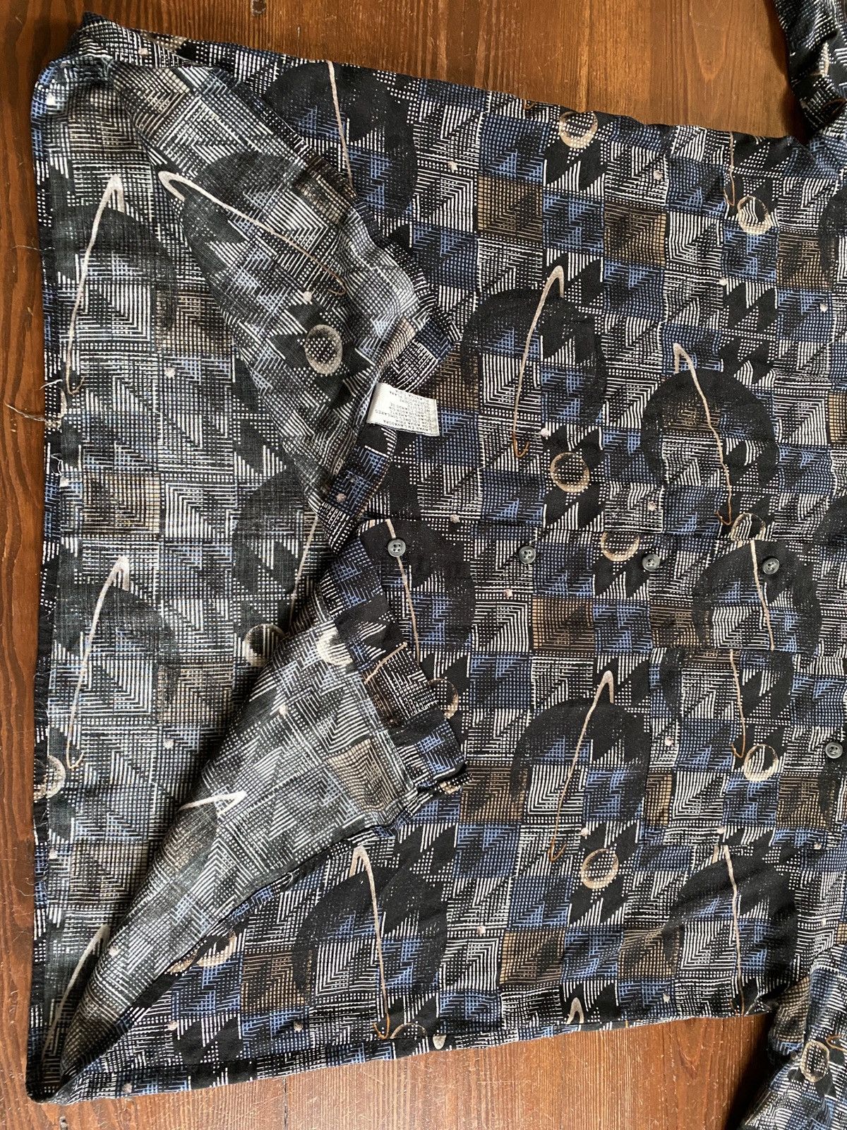 City Streets Vintage 90’s City Streets Saturn All Over Rayon Button Up Size US L / EU 52-54 / 3 - 8 Thumbnail