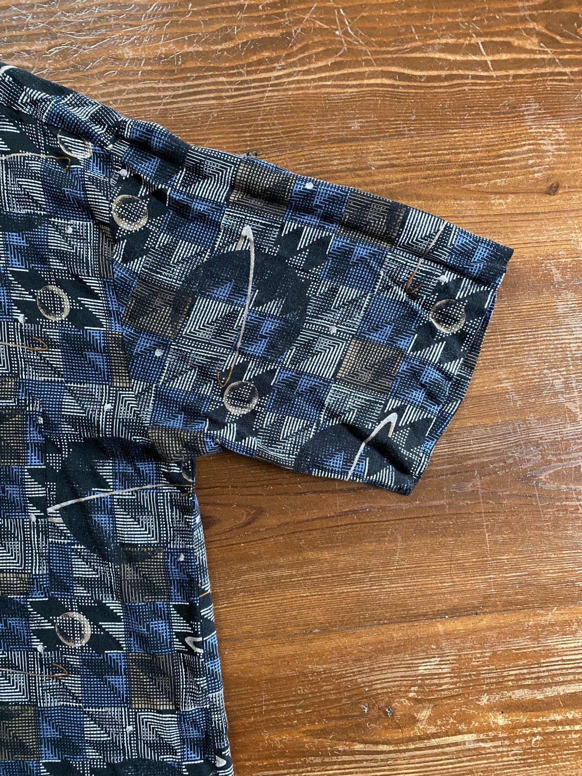 City Streets Vintage 90’s City Streets Saturn All Over Rayon Button Up Size US L / EU 52-54 / 3 - 5 Thumbnail