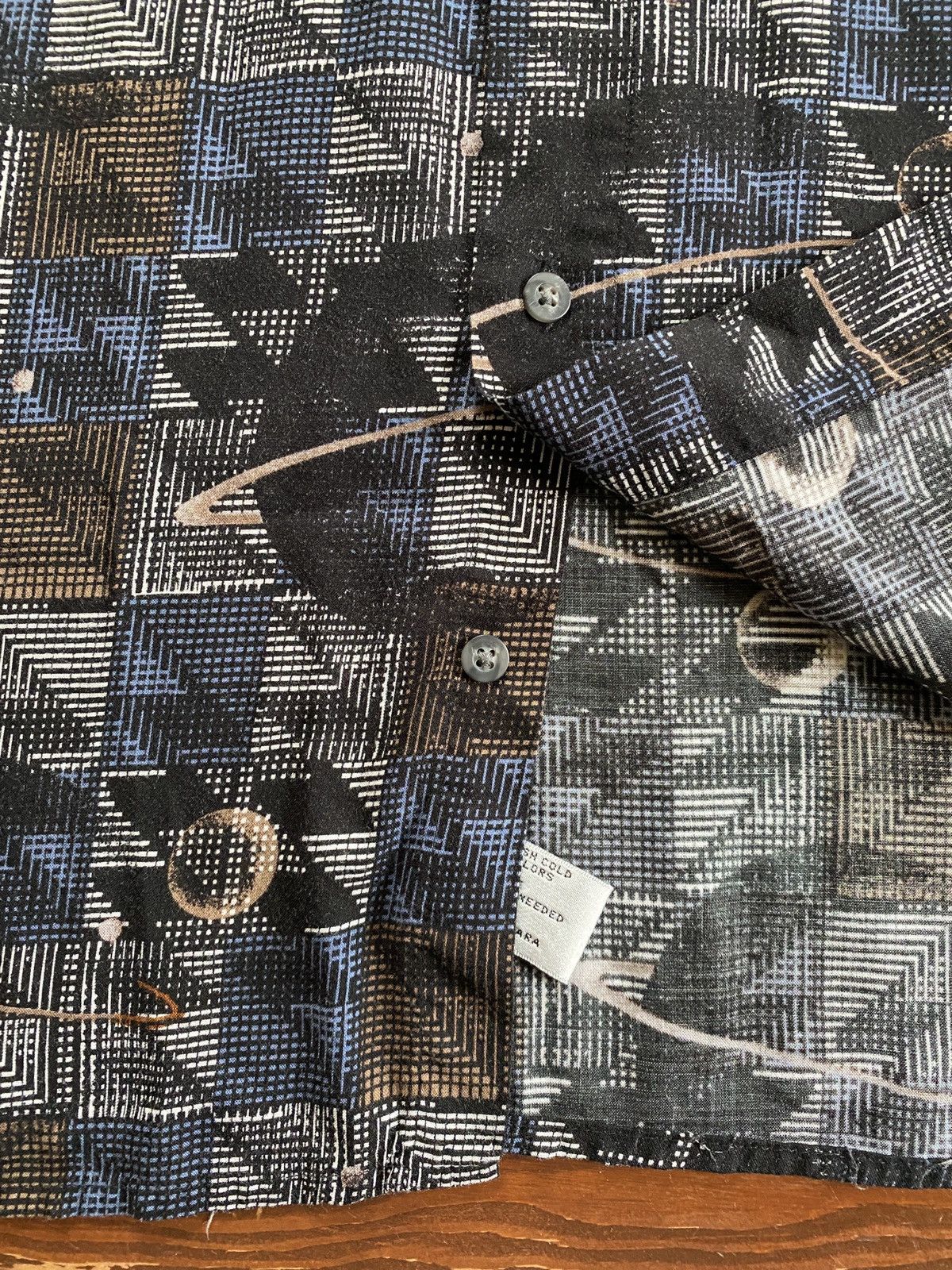 City Streets Vintage 90’s City Streets Saturn All Over Rayon Button Up Size US L / EU 52-54 / 3 - 7 Thumbnail