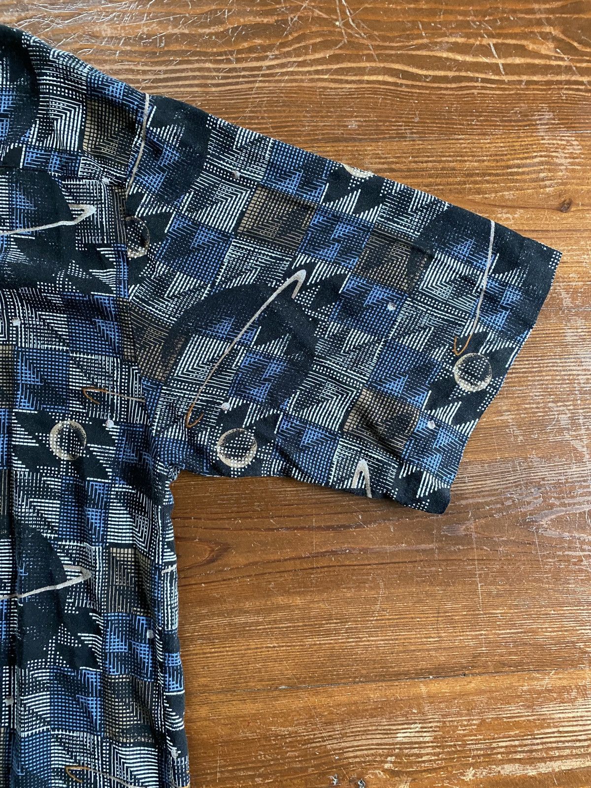 City Streets Vintage 90’s City Streets Saturn All Over Rayon Button Up Size US L / EU 52-54 / 3 - 13 Thumbnail