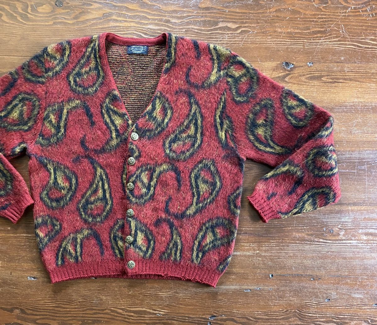 70’s PURITAN vintage mohair cardigan Puritan × Vintage Vintage 70's Puritan Mohair Paisley Cardigan