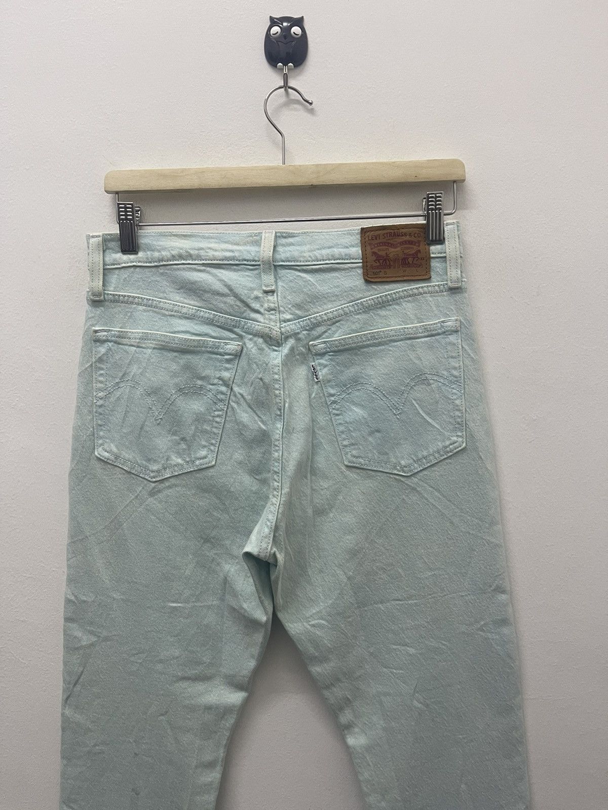 Levi's Rare LEVIS 501 S Skinny Leather Patch Size US 27 - 2 Thumbnail
