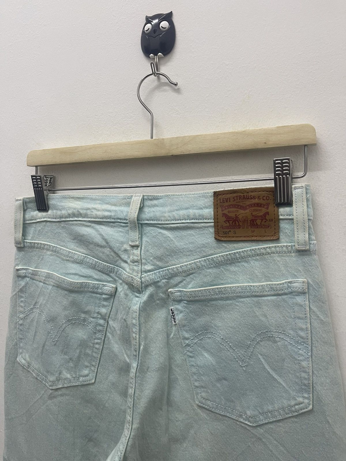 Levi's Rare LEVIS 501 S Skinny Leather Patch Size US 27 - 3 Thumbnail