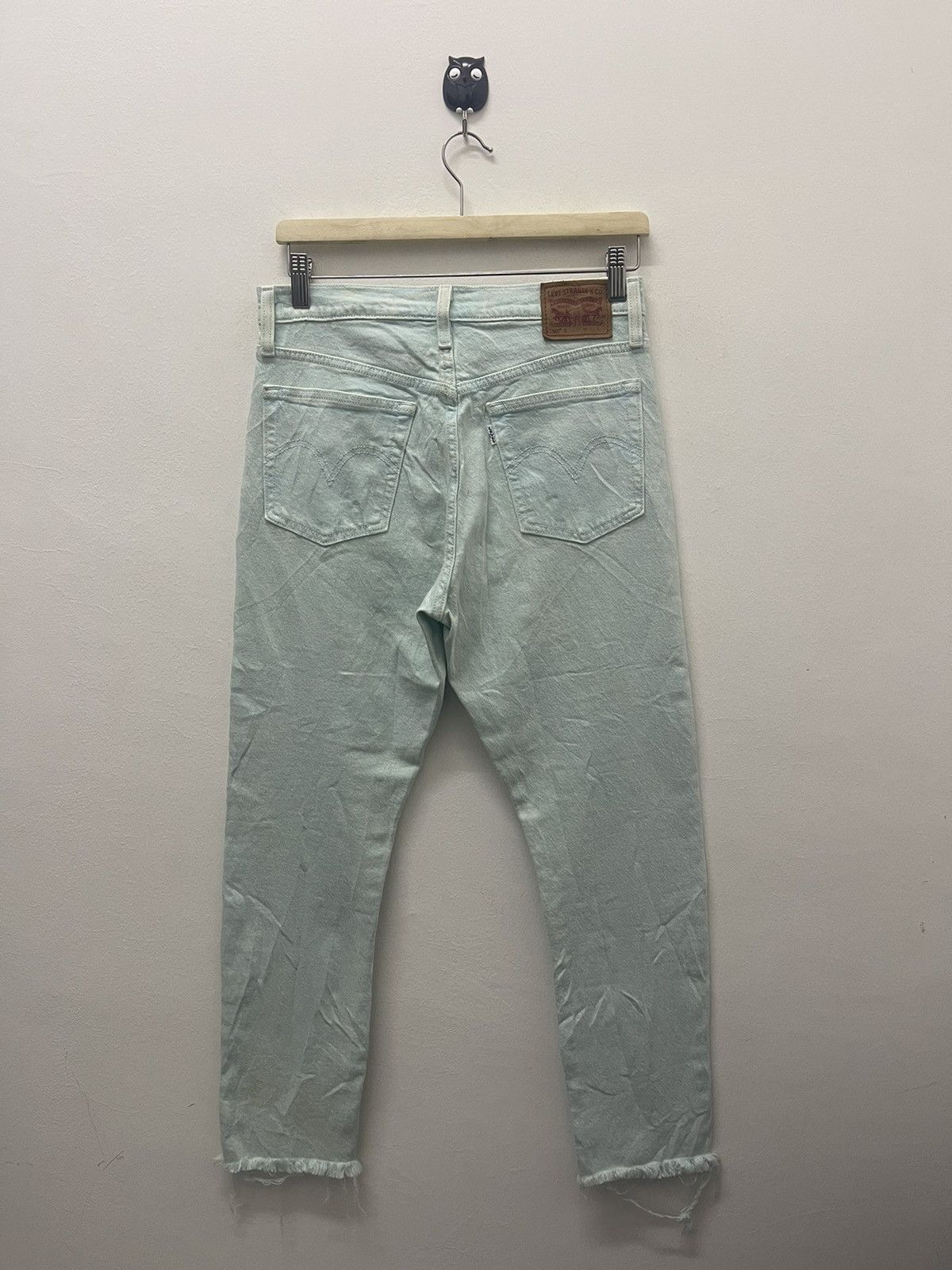 Levi's Rare LEVIS 501 S Skinny Leather Patch Size US 27 - 1 Thumbnail