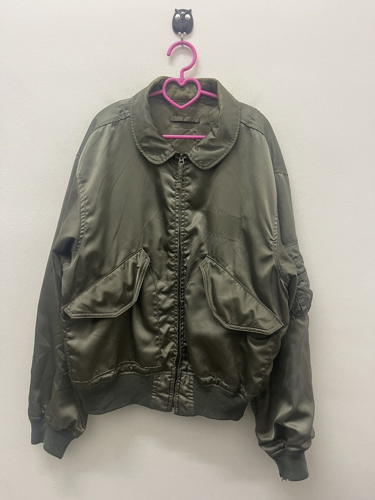 Vintage Rare Vintage SCOVILL GRIPPER Zipper Olive Military Bomber Size US L / EU 52-54 / 3 - 1 Thumbnail
