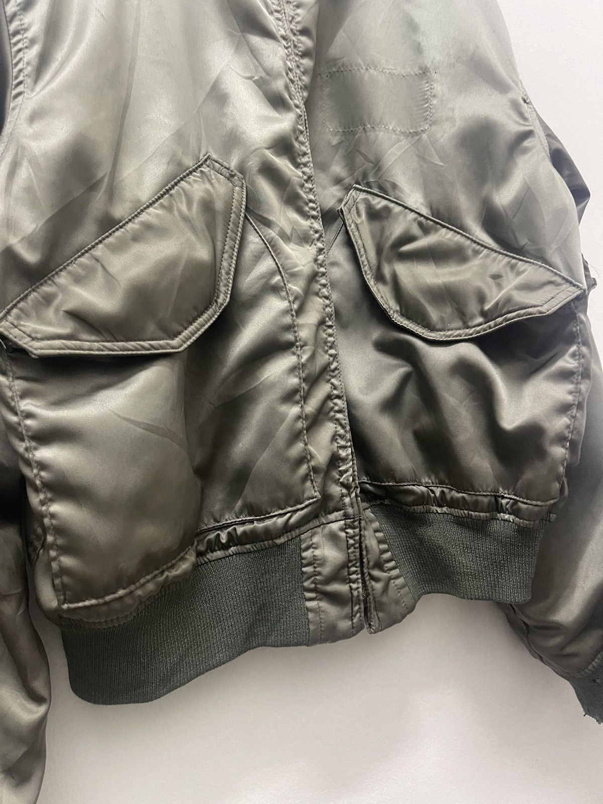 Vintage Rare Vintage SCOVILL GRIPPER Zipper Olive Military Bomber Size US L / EU 52-54 / 3 - 6 Thumbnail