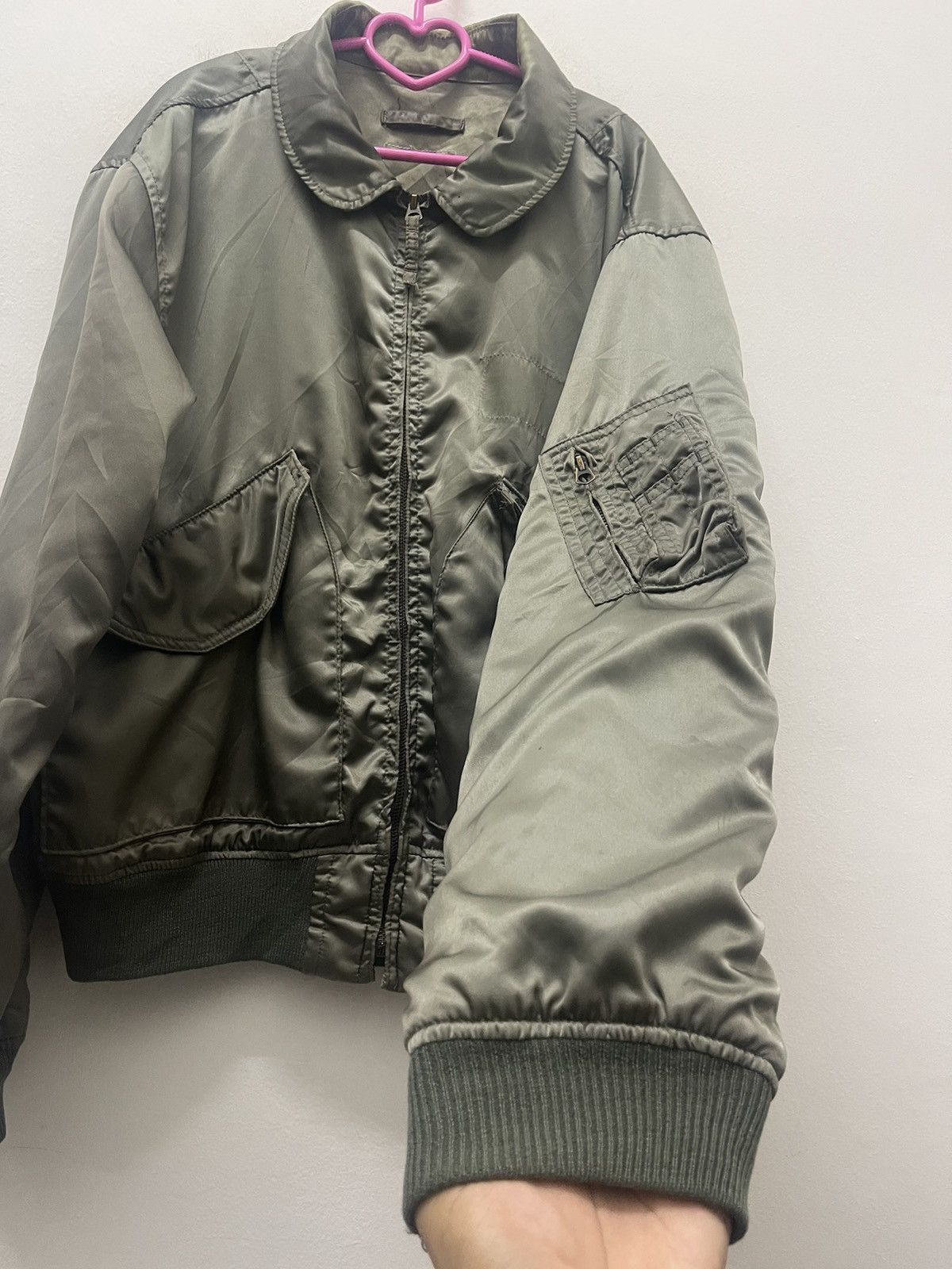 Vintage Rare Vintage SCOVILL GRIPPER Zipper Olive Military Bomber Size US L / EU 52-54 / 3 - 3 Thumbnail