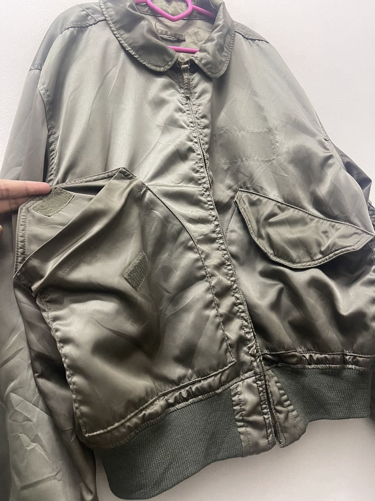 Vintage Rare Vintage SCOVILL GRIPPER Zipper Olive Military Bomber Size US L / EU 52-54 / 3 - 7 Thumbnail