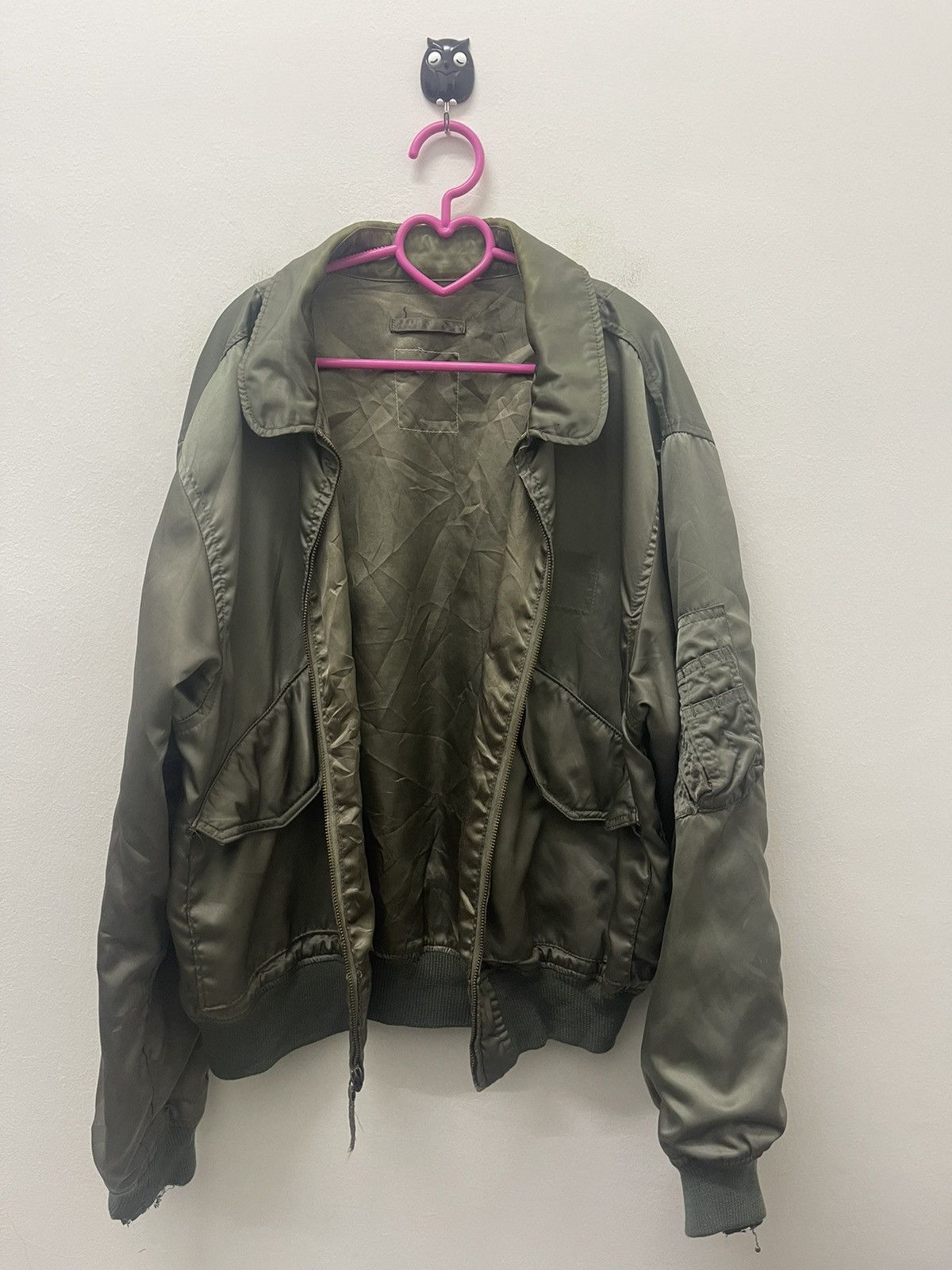 Vintage Rare Vintage SCOVILL GRIPPER Zipper Olive Military Bomber Size US L / EU 52-54 / 3 - 8 Thumbnail