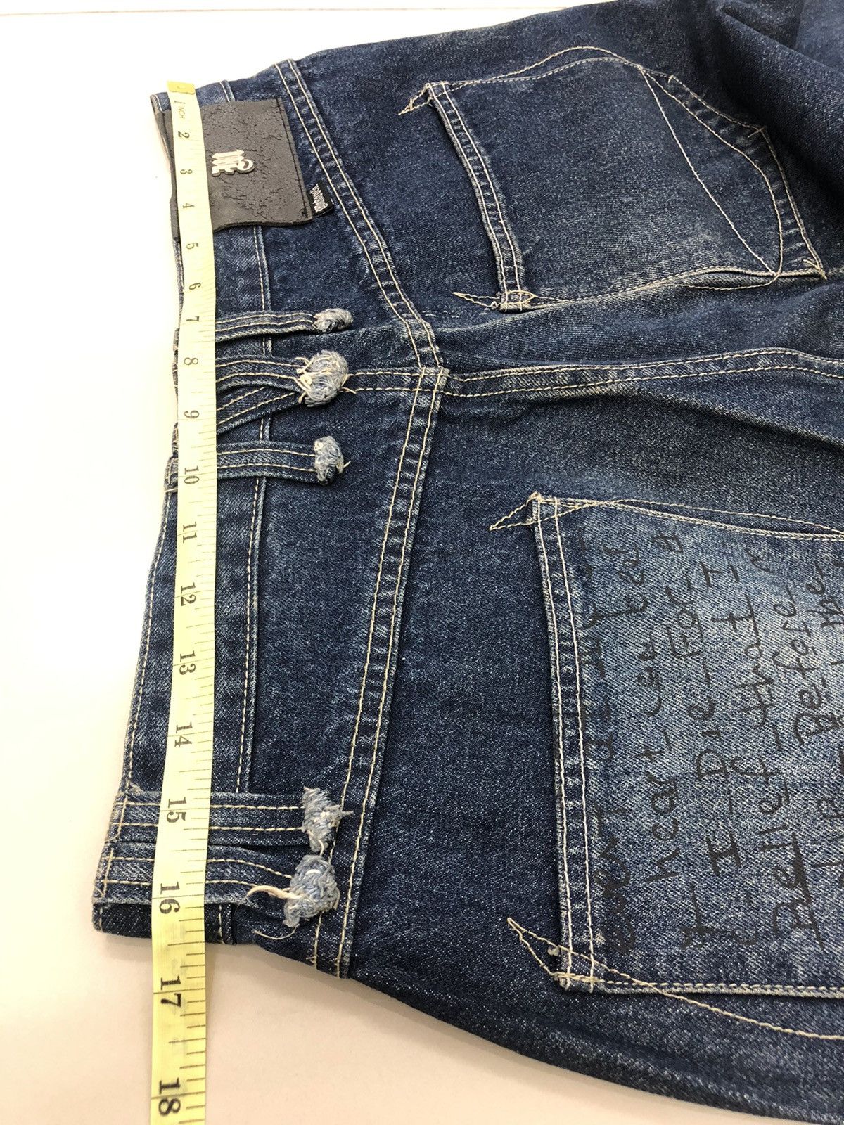 Legendary Goods Rare MAKAVELI TUPAC SHAKUR Baggy Poem Denim Jeans Pant Size US 32 / EU 48 - 12 Thumbnail