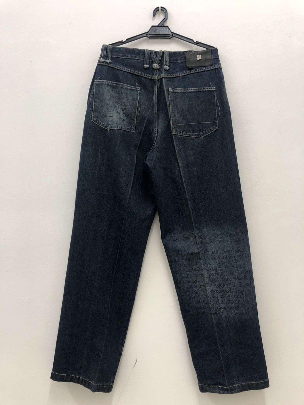 Legendary Goods Rare MAKAVELI TUPAC SHAKUR Baggy Poem Denim Jeans Pant Size US 32 / EU 48 - 7 Thumbnail