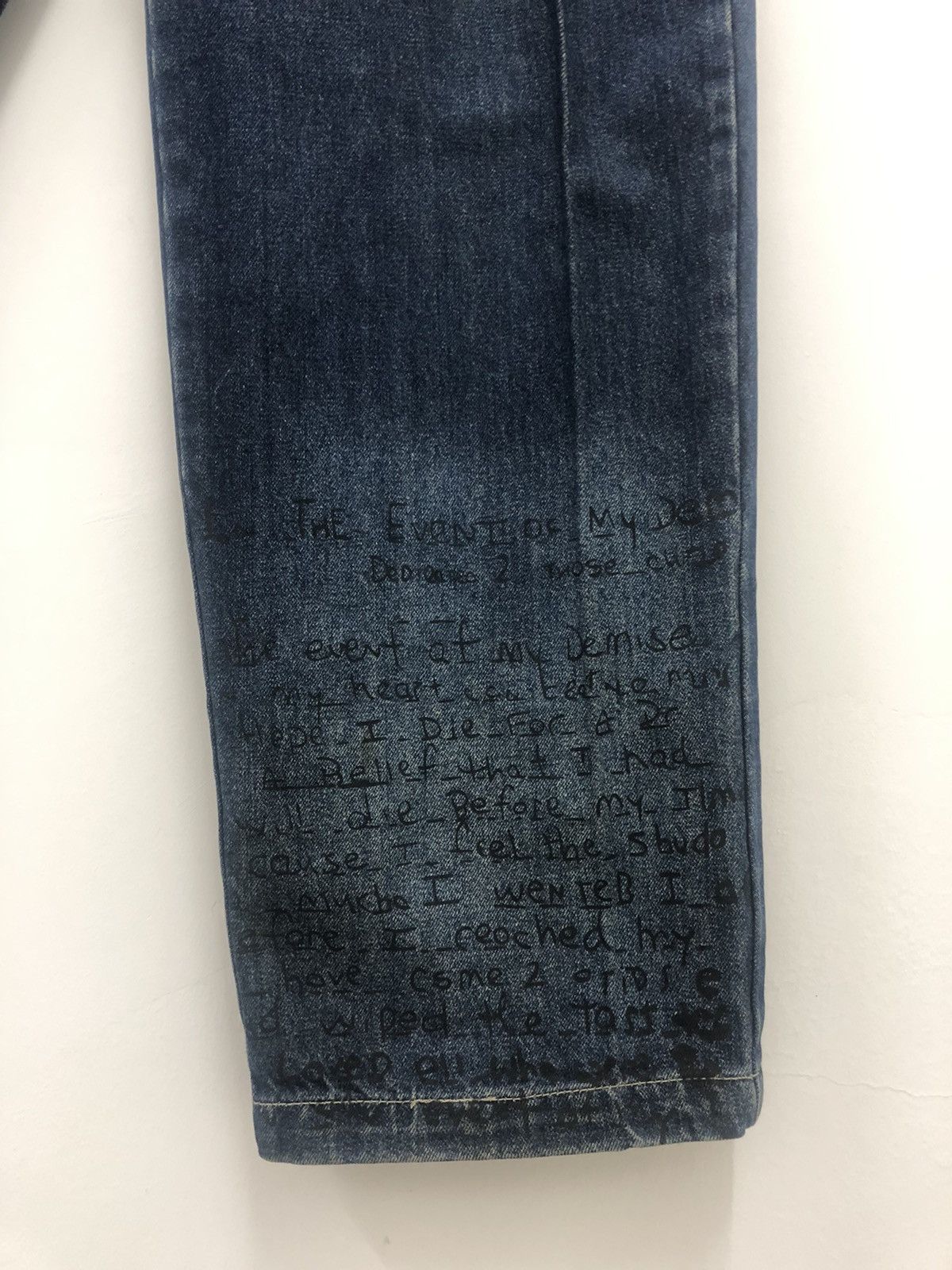 Legendary Goods Rare MAKAVELI TUPAC SHAKUR Baggy Poem Denim Jeans Pant Size US 32 / EU 48 - 5 Thumbnail