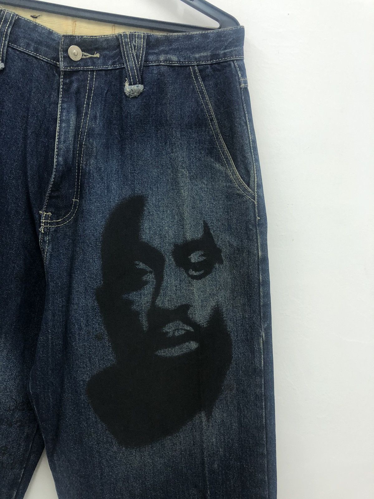 Legendary Goods Rare MAKAVELI TUPAC SHAKUR Baggy Poem Denim Jeans Pant Size US 32 / EU 48 - 3 Thumbnail