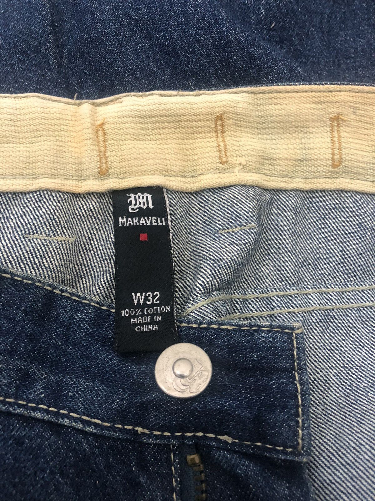 Legendary Goods Rare MAKAVELI TUPAC SHAKUR Baggy Poem Denim Jeans Pant Size US 32 / EU 48 - 6 Thumbnail