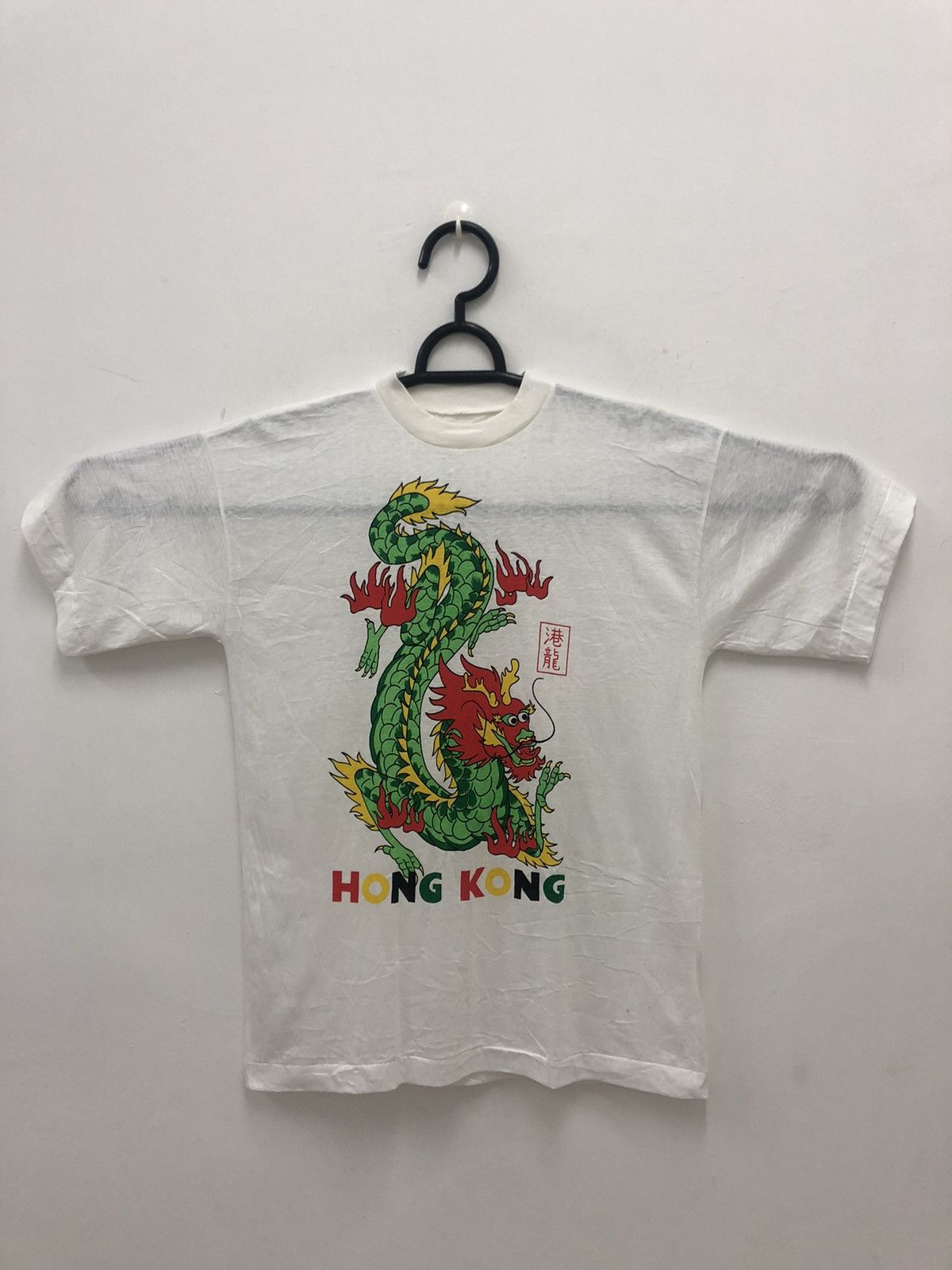 Vintage Rare Vintage HONG KONG Dragon Sukajan Japan Shirt Size US XL / EU 56 / 4 - 1 Thumbnail