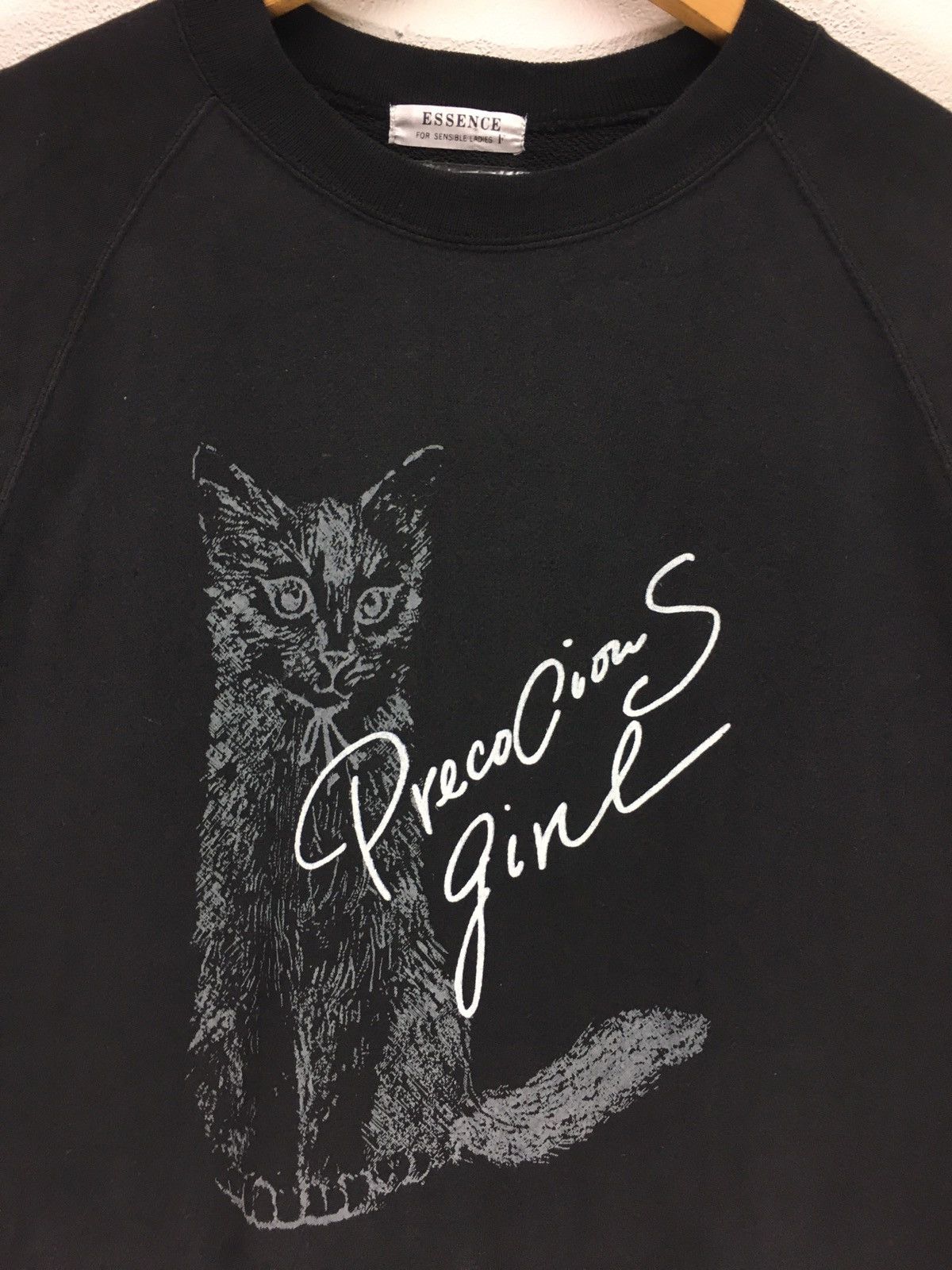 Habitat × Vintage Vintage Cat Precocious Girl Sweatshirt Size US M / EU 48-50 / 2 - 2 Thumbnail