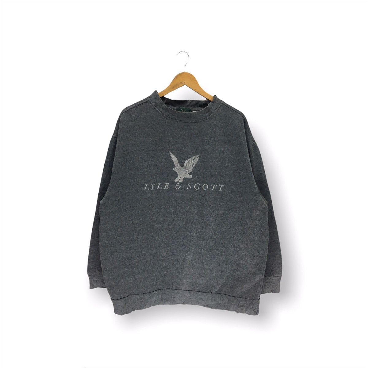 Japanese Brand × Lyle & Scott Vintage Lyle&Scott Embroidery Logo Sweatshirt Size US L / EU 52-54 / 3 - 1 Thumbnail