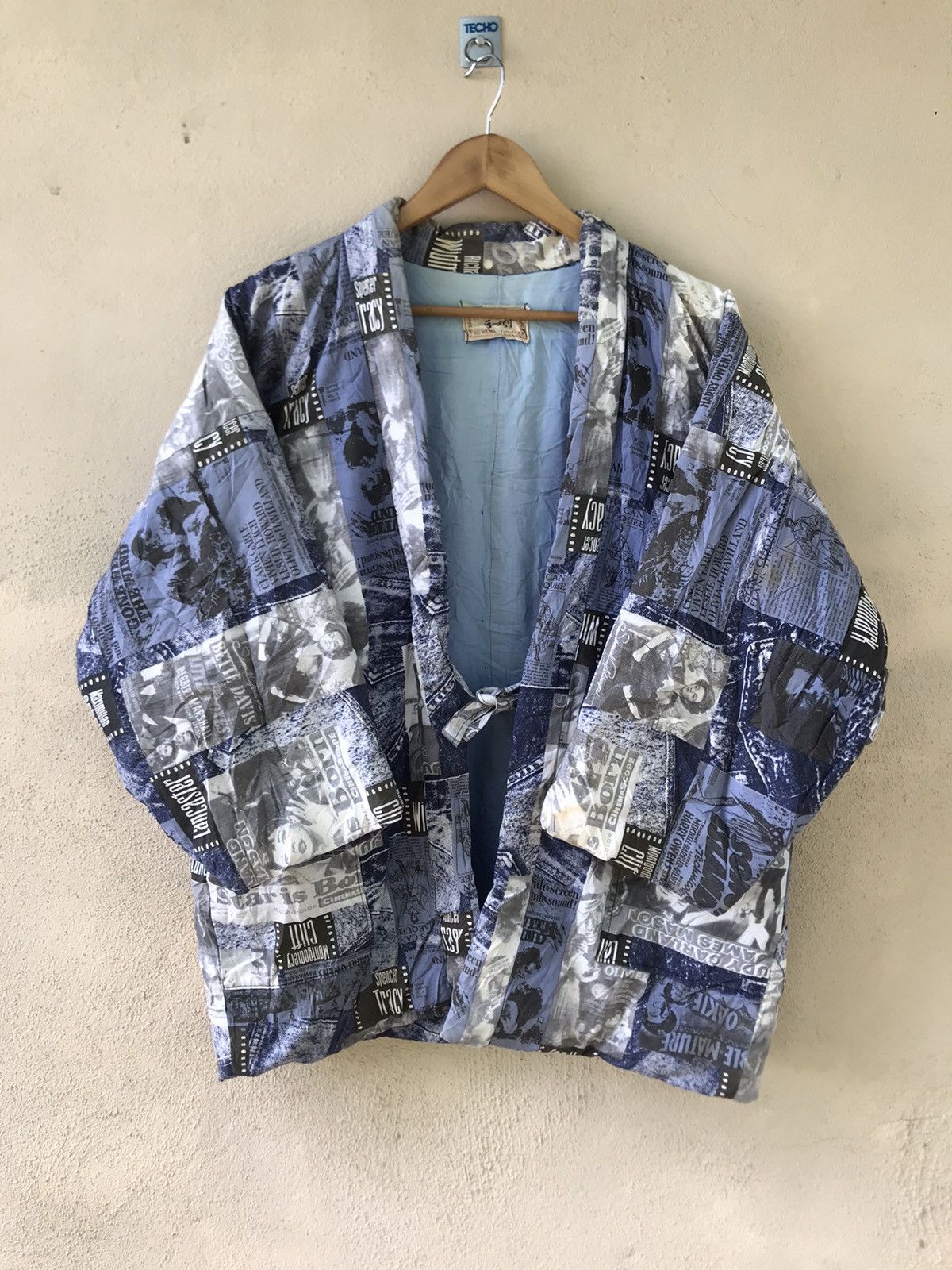 Japanese Brand Vtg Full Print Full Print Thick Kimono Noragi Cardigan Size US L / EU 52-54 / 3 - 1 Thumbnail