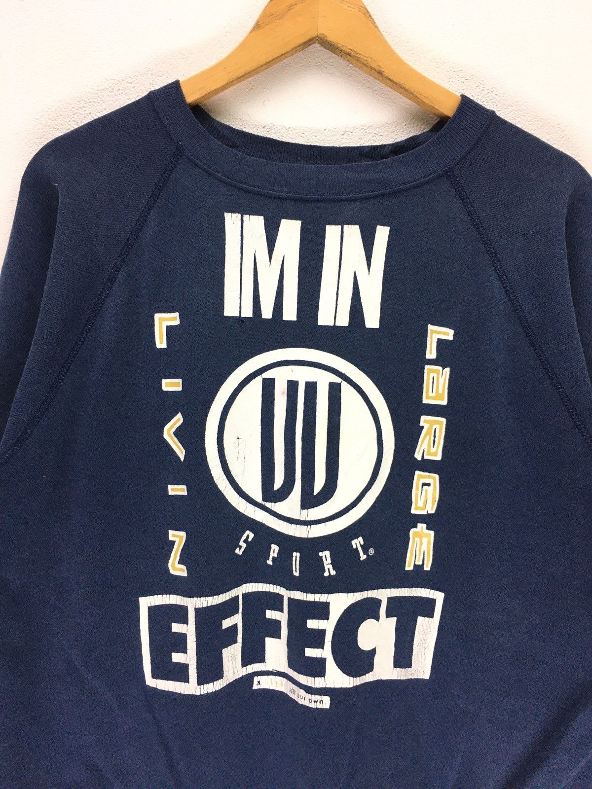 Vintage Vintage 80s Im In Effect Livin Large Sport Sweatshirt Size US M / EU 48-50 / 2 - 2 Thumbnail