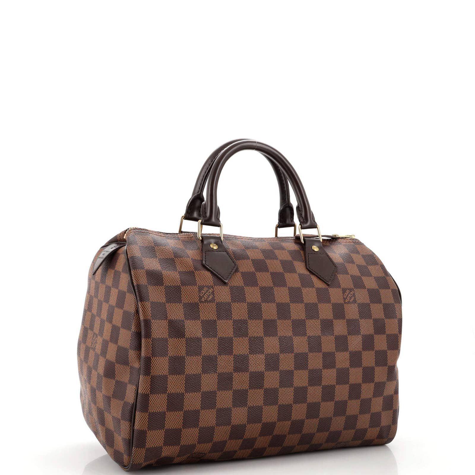 Louis Vuitton Damier Azur Speedy Bandouliere 25 Hand Bag N41000 LV Auth 43997