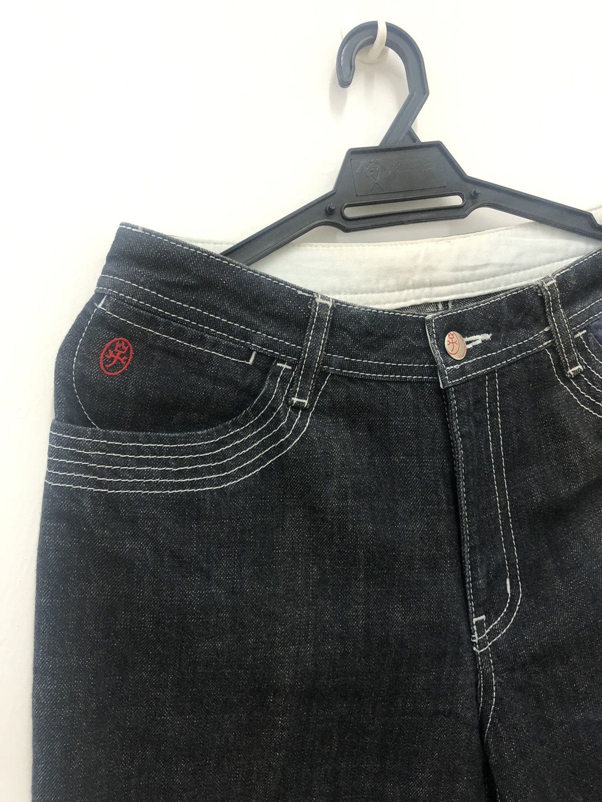 Jean Charles De Castelbajac CASTELBAJAC Sport Paris Pop Art Spell Out Big Logo Denim Size US 29 - 3 Thumbnail