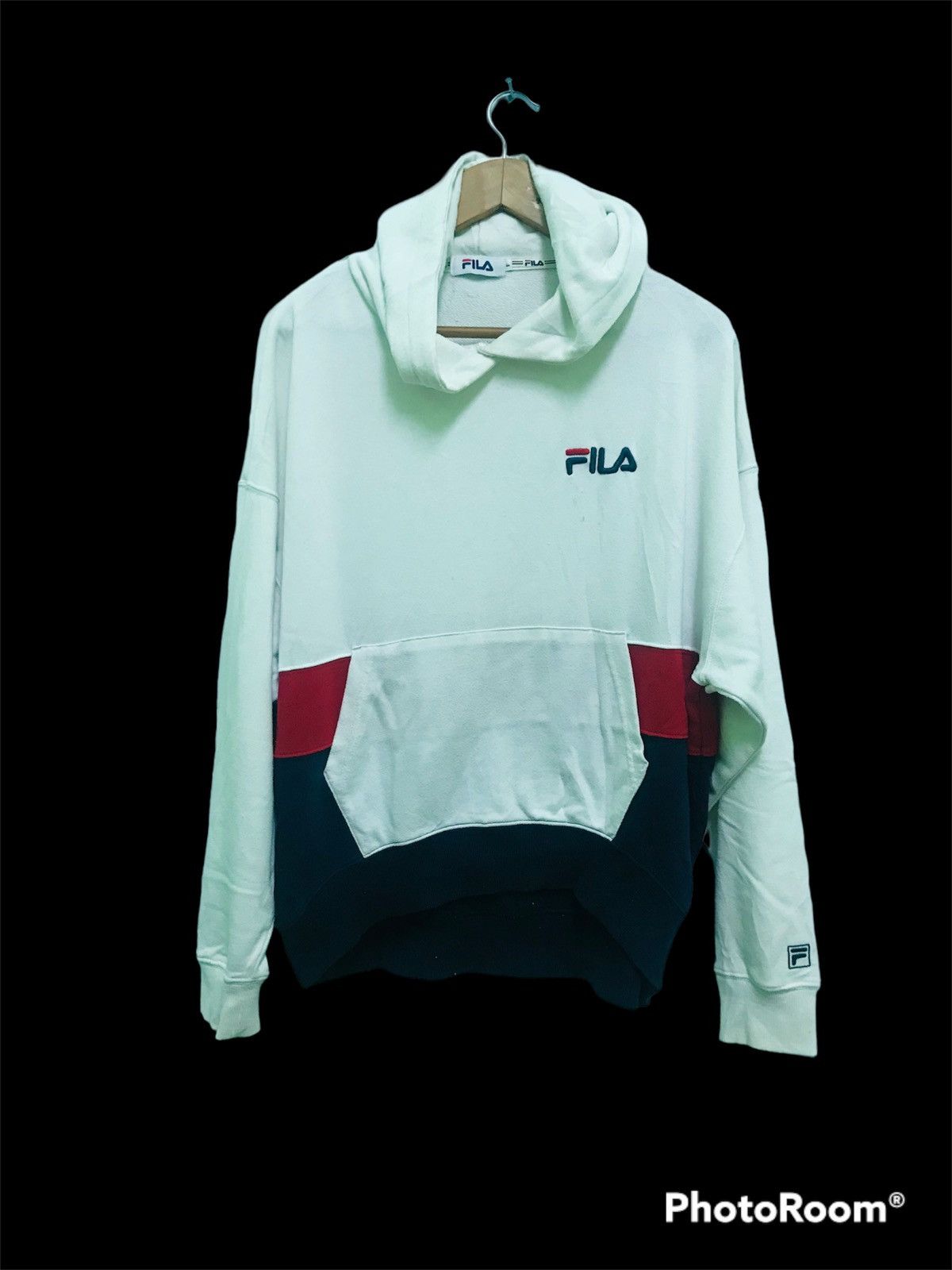 Fila “Fila Hoodie White Red Navy Retro Colorblock Pullover Size US L / EU 52-54 / 3 - 1 Thumbnail