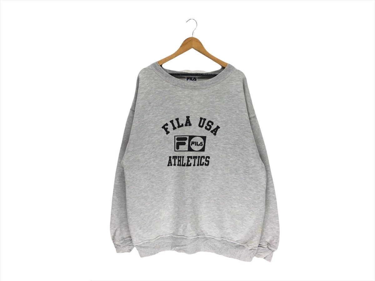 Fila × Vintage Vintage Fila Big Logo Spellout Sweatshirt Size US L / EU 52-54 / 3 - 1 Thumbnail