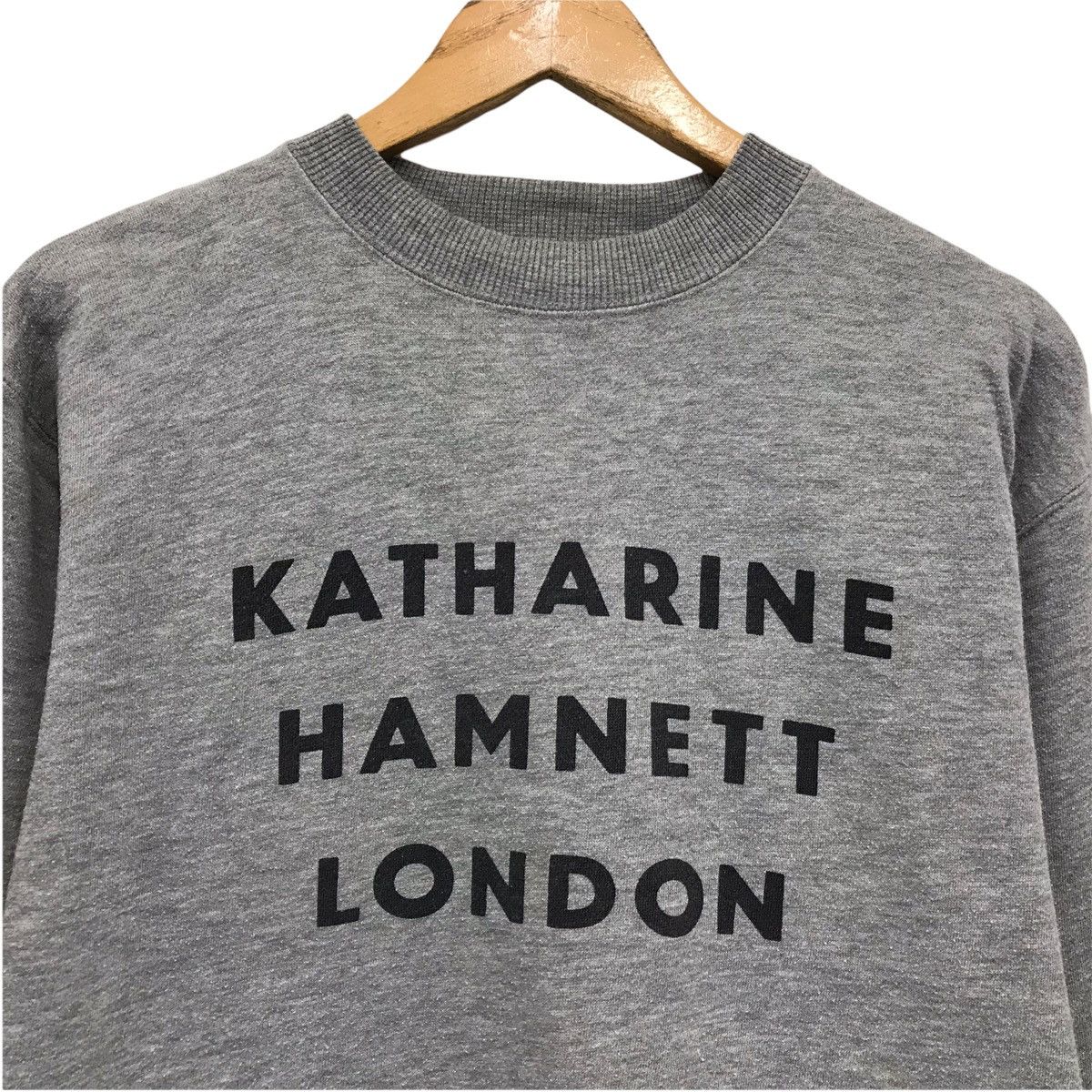 Katharine Hamnett London Vintage Katharine Hamnet Sweatshirt Crewneck Big Spellout Size US M / EU 48-50 / 2 - 2 Thumbnail