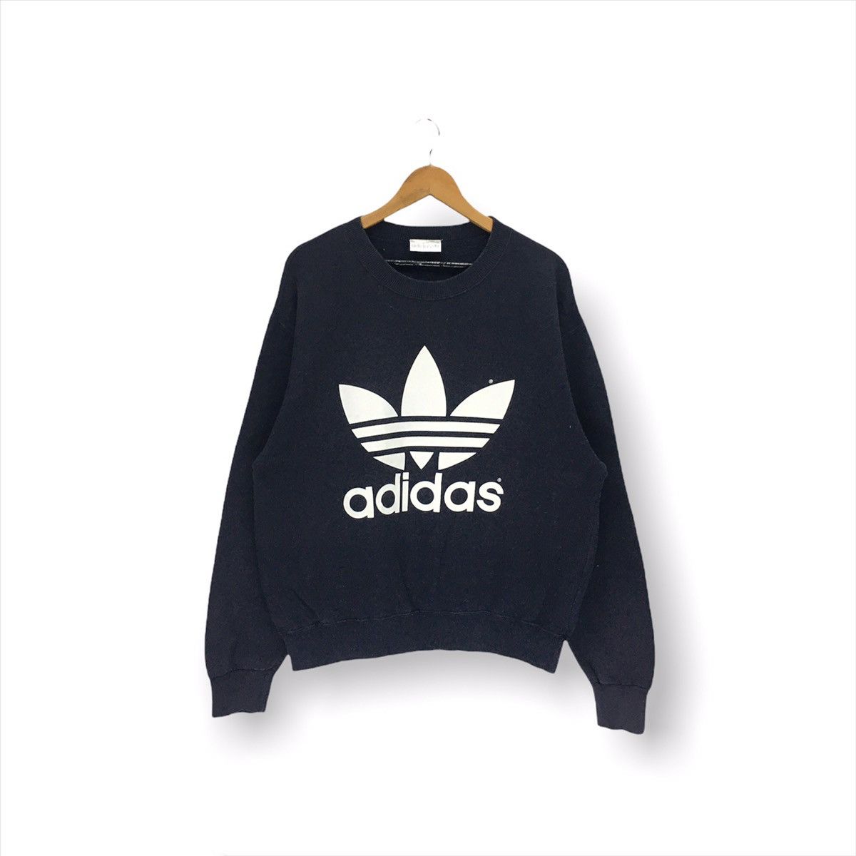 Adidas × Vintage Vintage Adidas Big Logo Sweatshirt Size US M / EU 48-50 / 2 - 1 Thumbnail